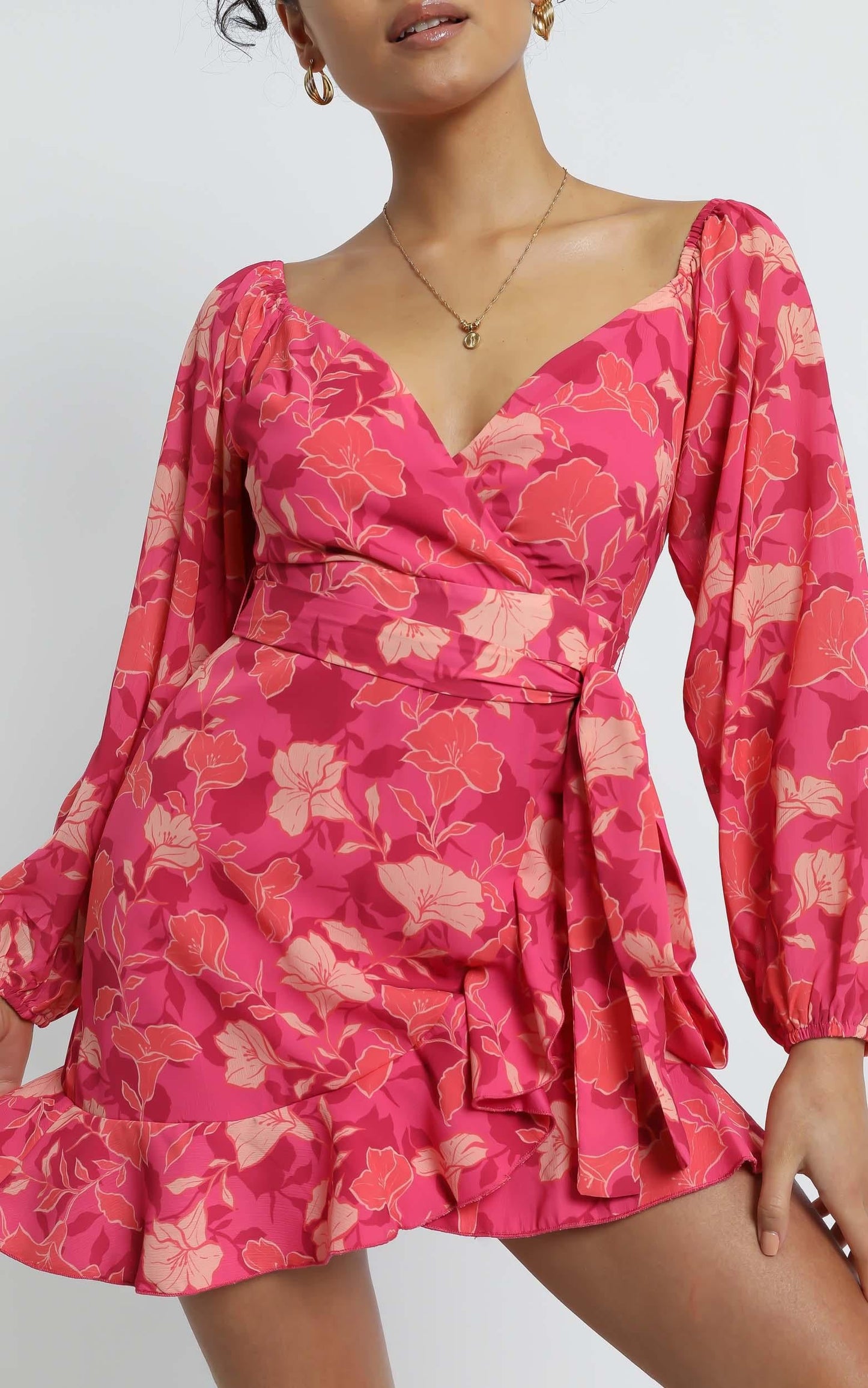Your Sugar and Spice Dress in Berry Floral