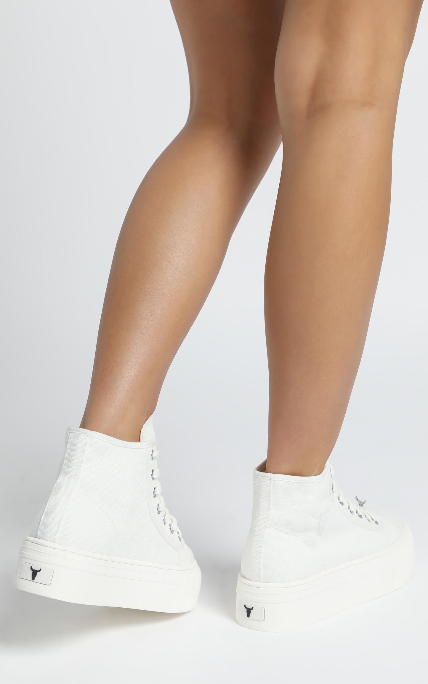 Windsor Smith - Runaway Sneakers in White Canvas