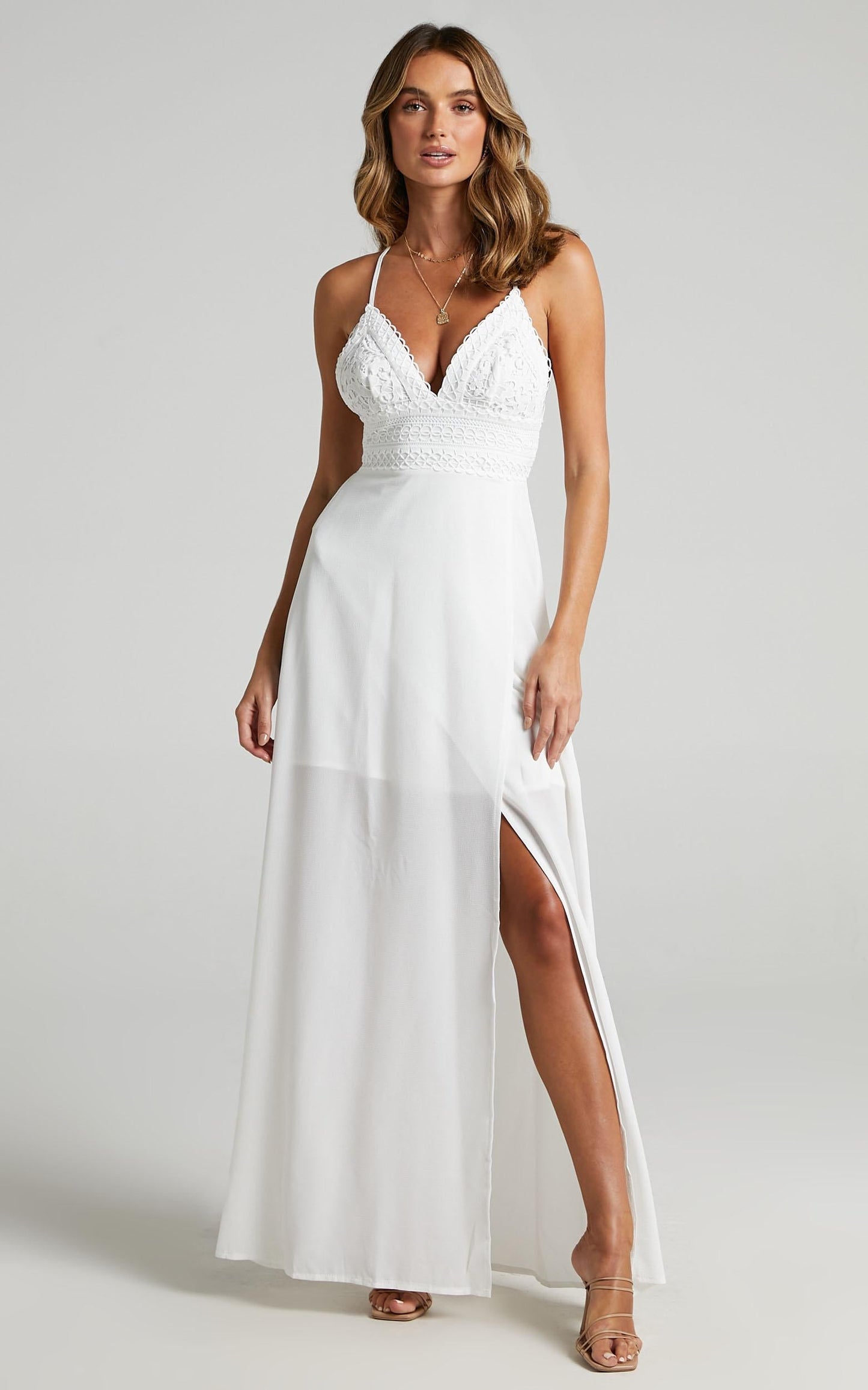 Running Free Maxi Dress in White