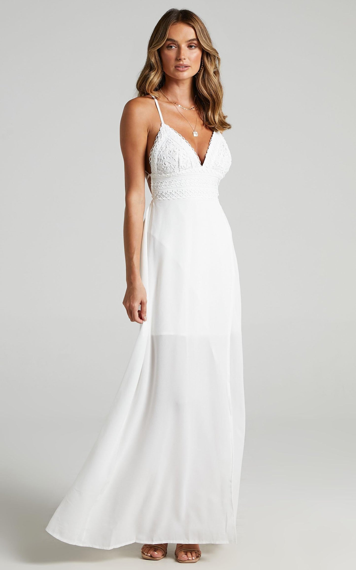 Running Free Maxi Dress in White