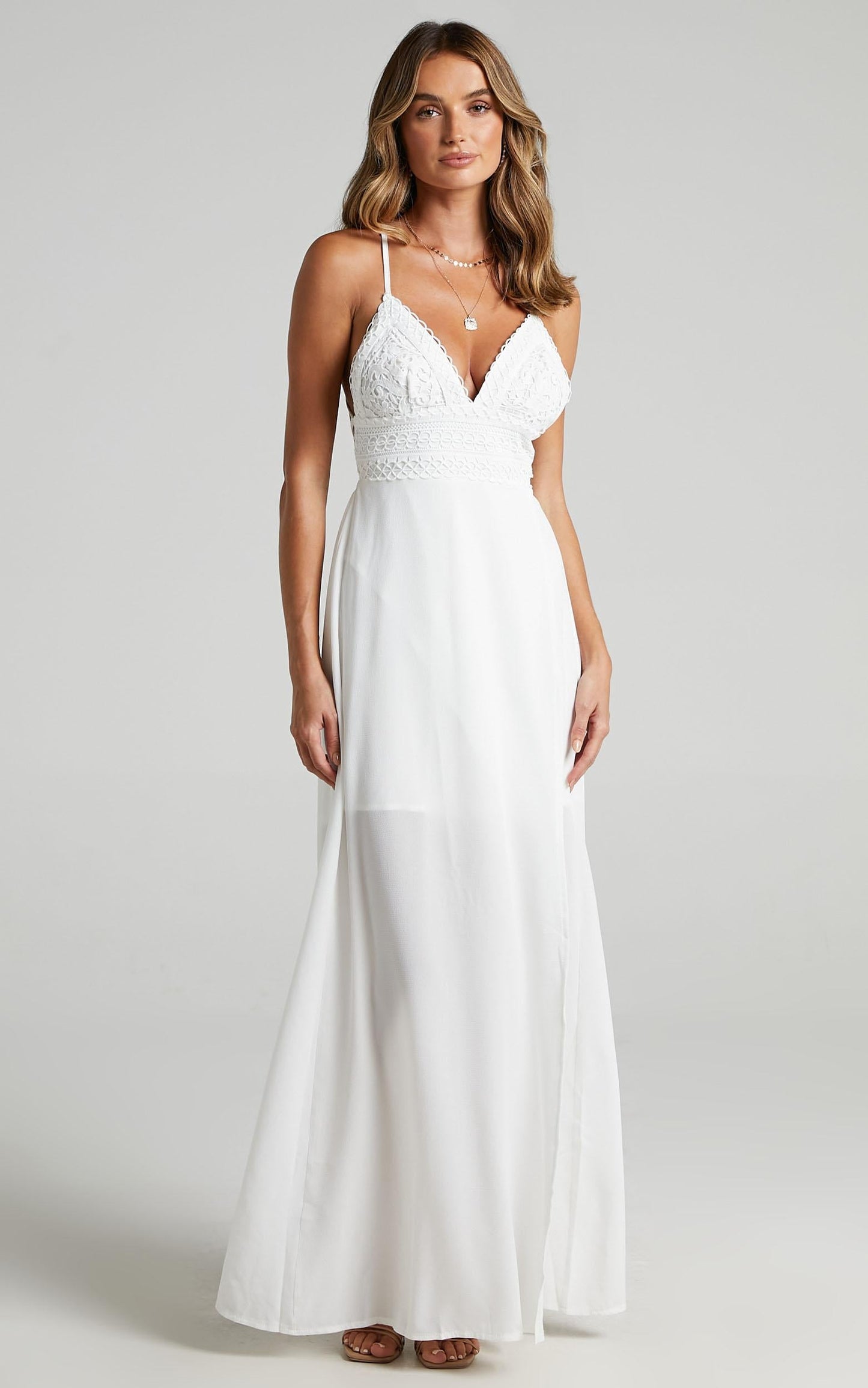 Running Free Maxi Dress in White