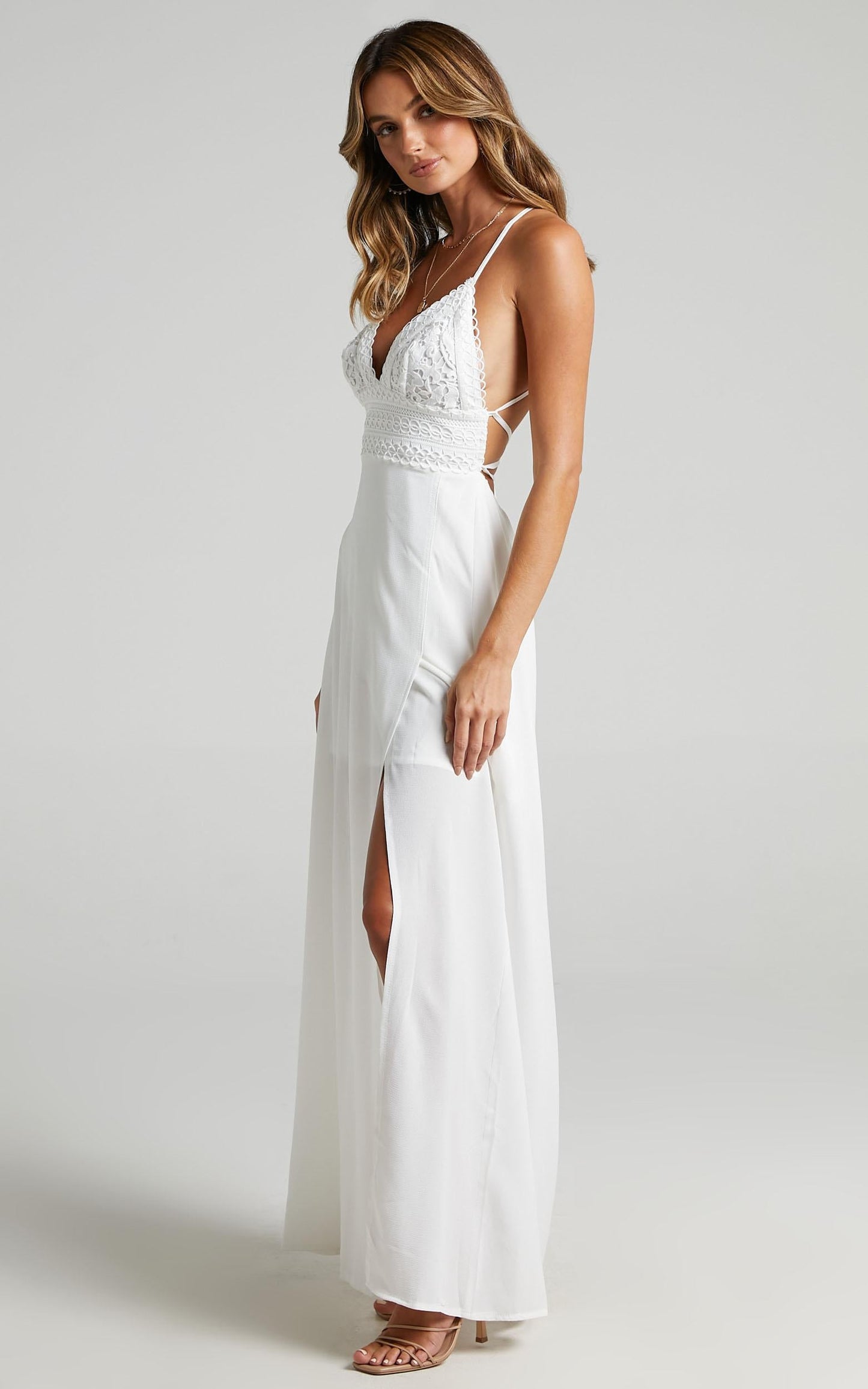 Running Free Maxi Dress in White