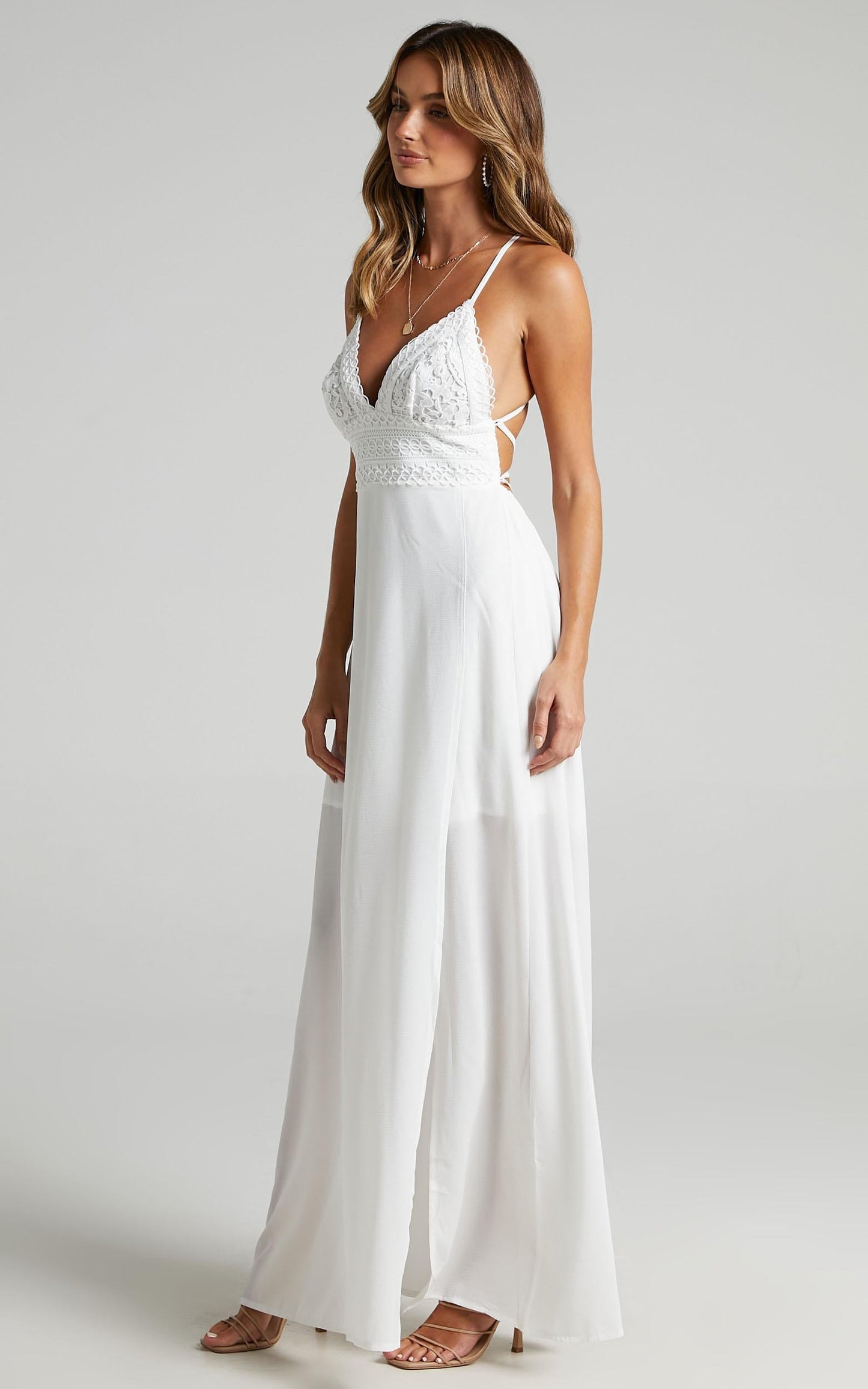 Running Free Maxi Dress in White