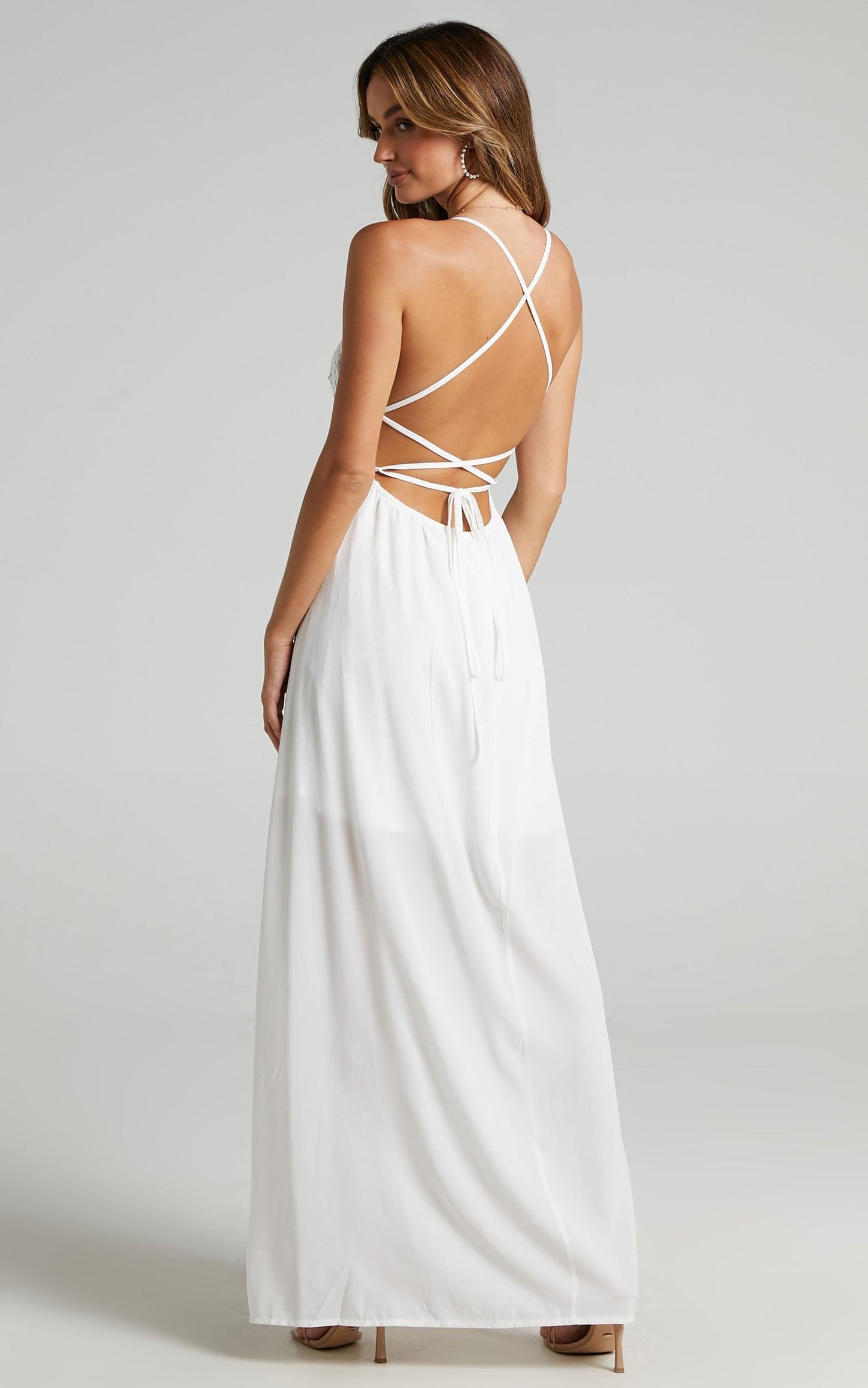 Running Free Maxi Dress in White