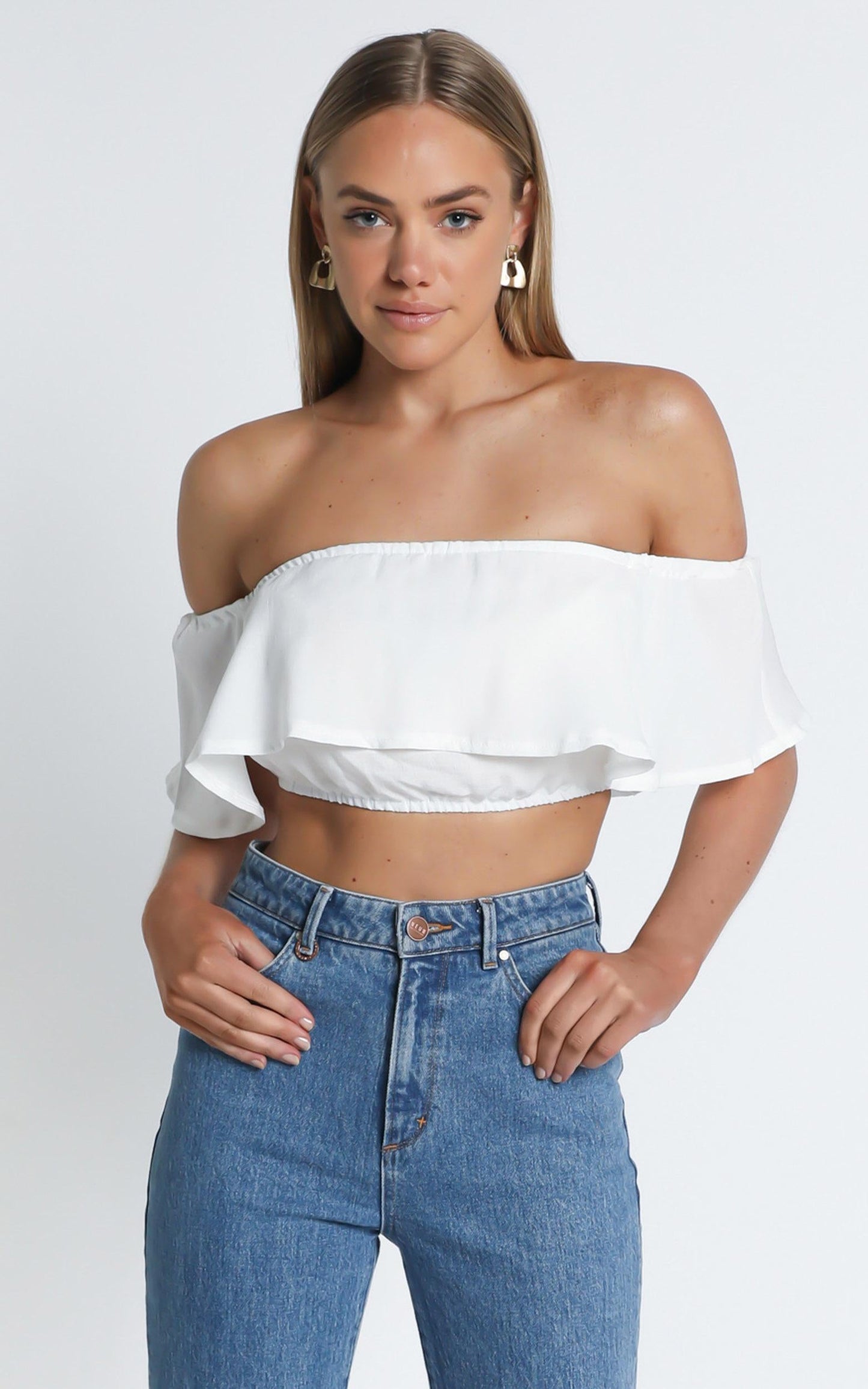 Favourite Thing Crop Top in White