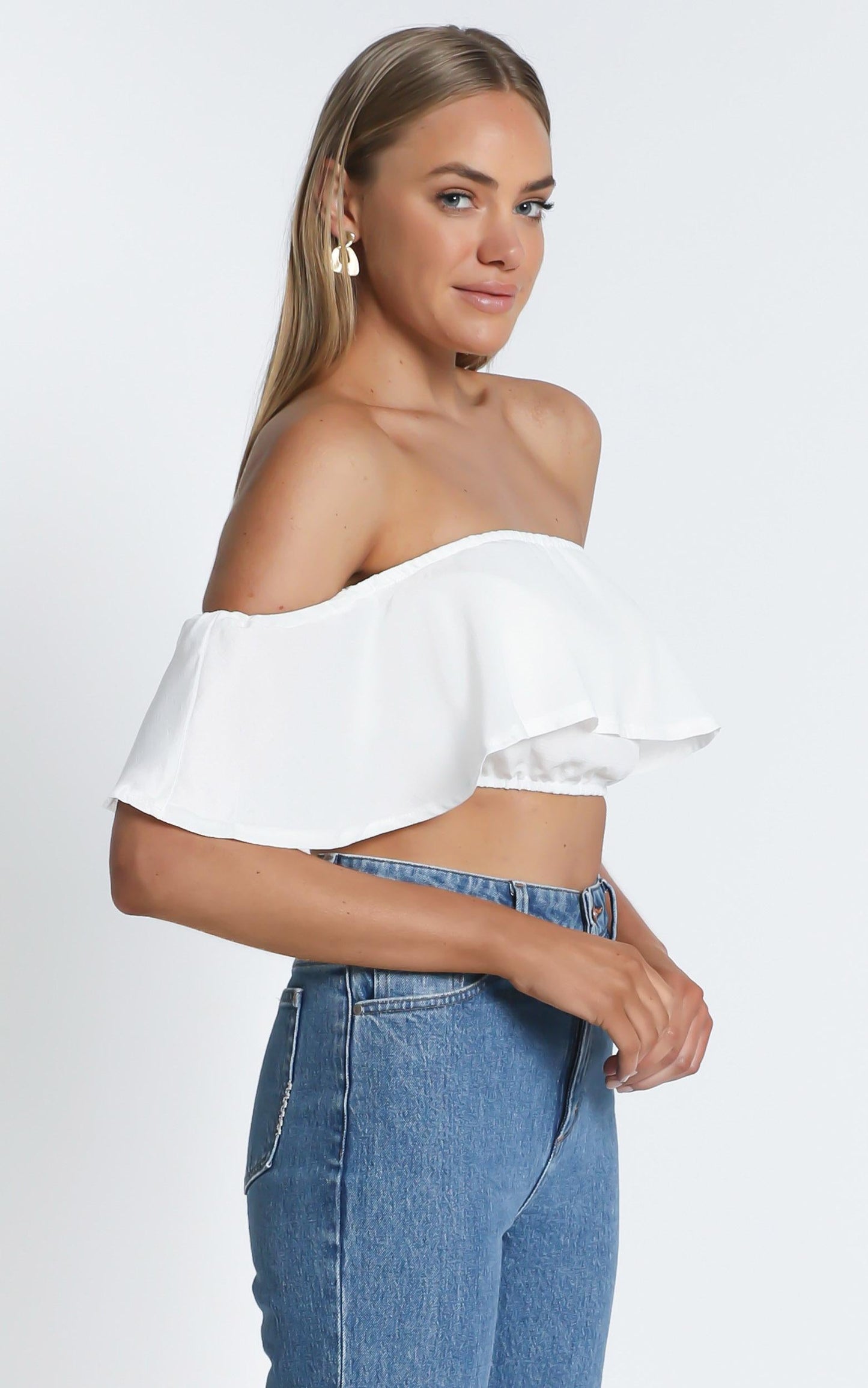 Favourite Thing Crop Top in White
