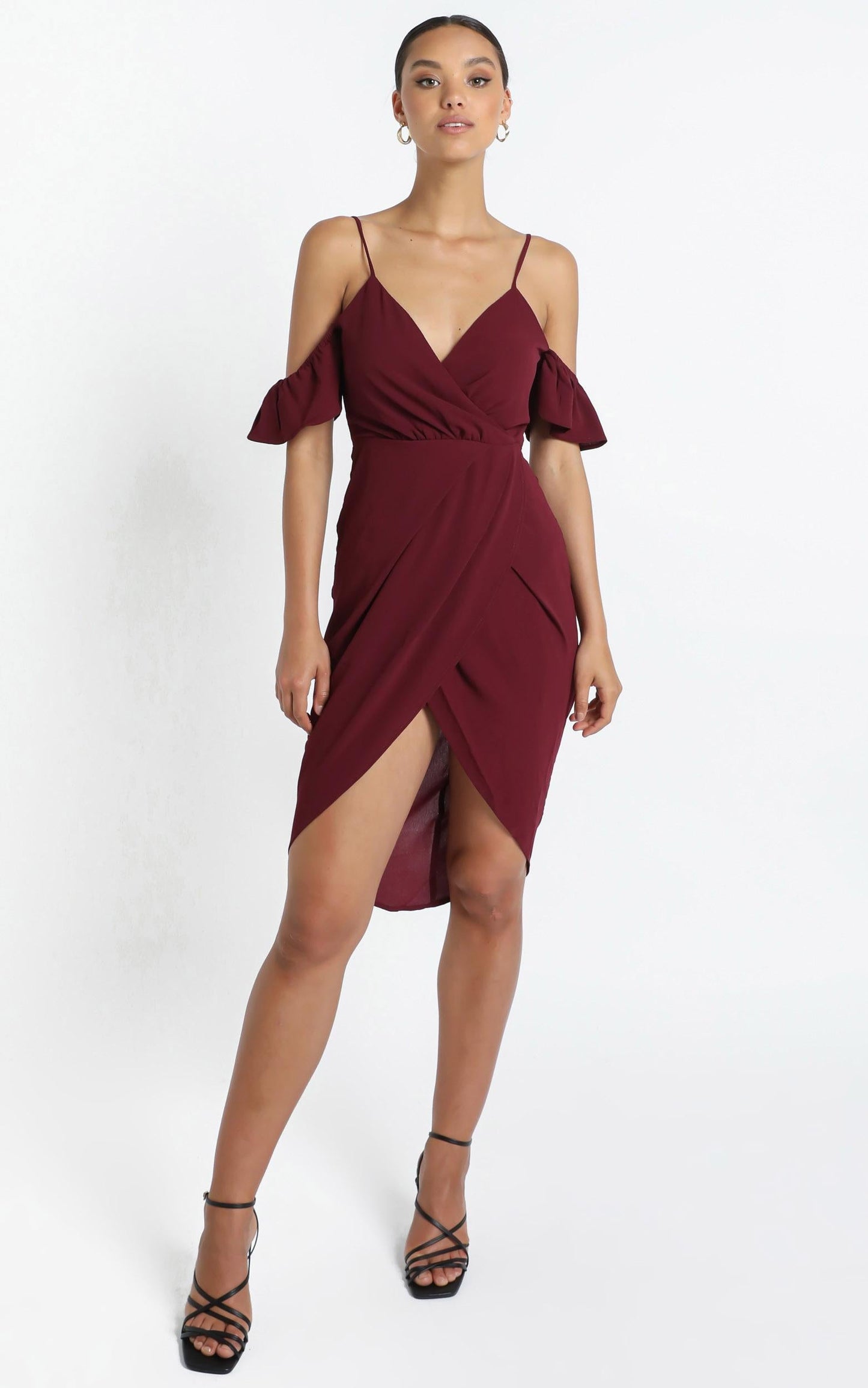 A Fair Go Dress In Wine