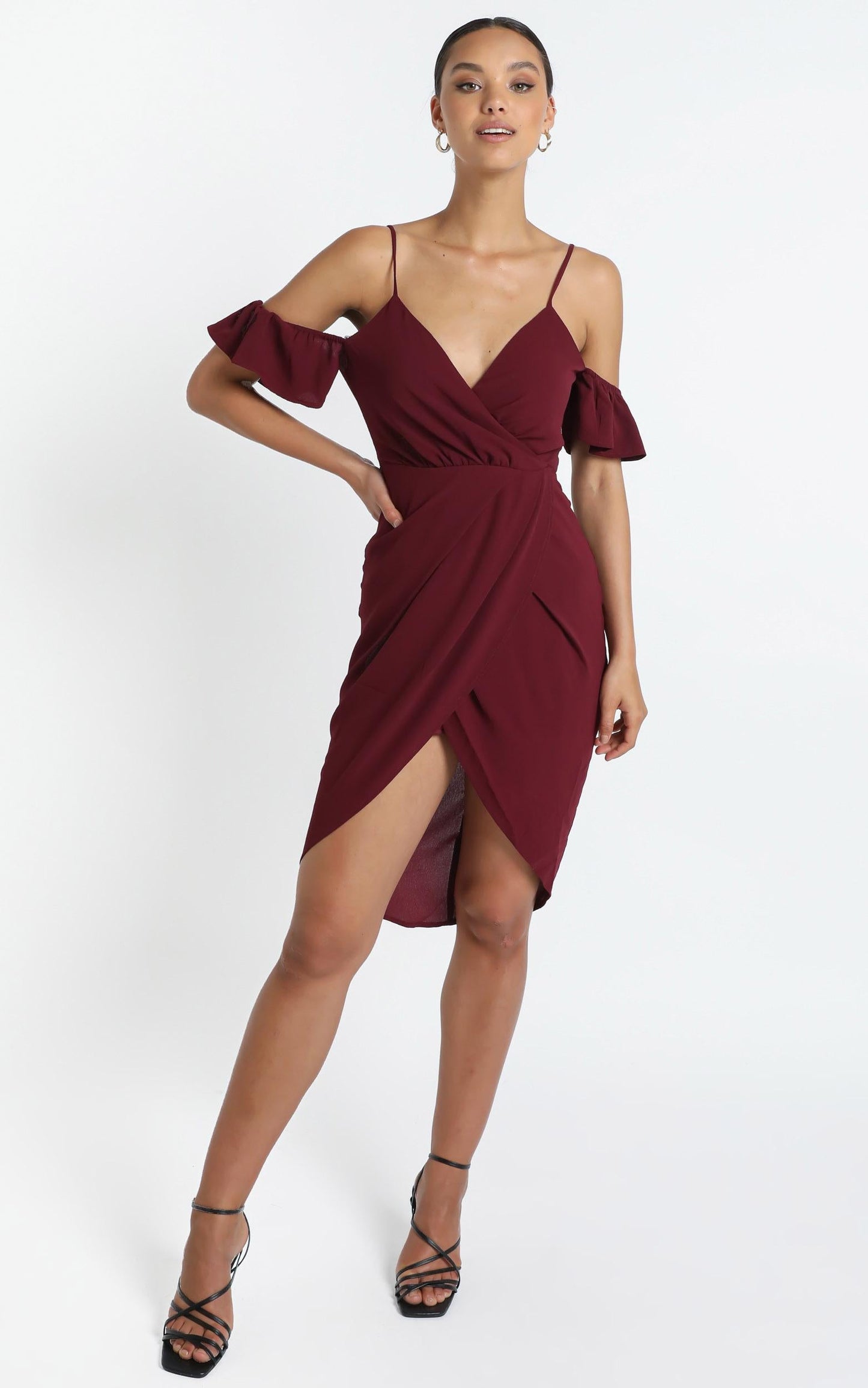 A Fair Go Dress In Wine