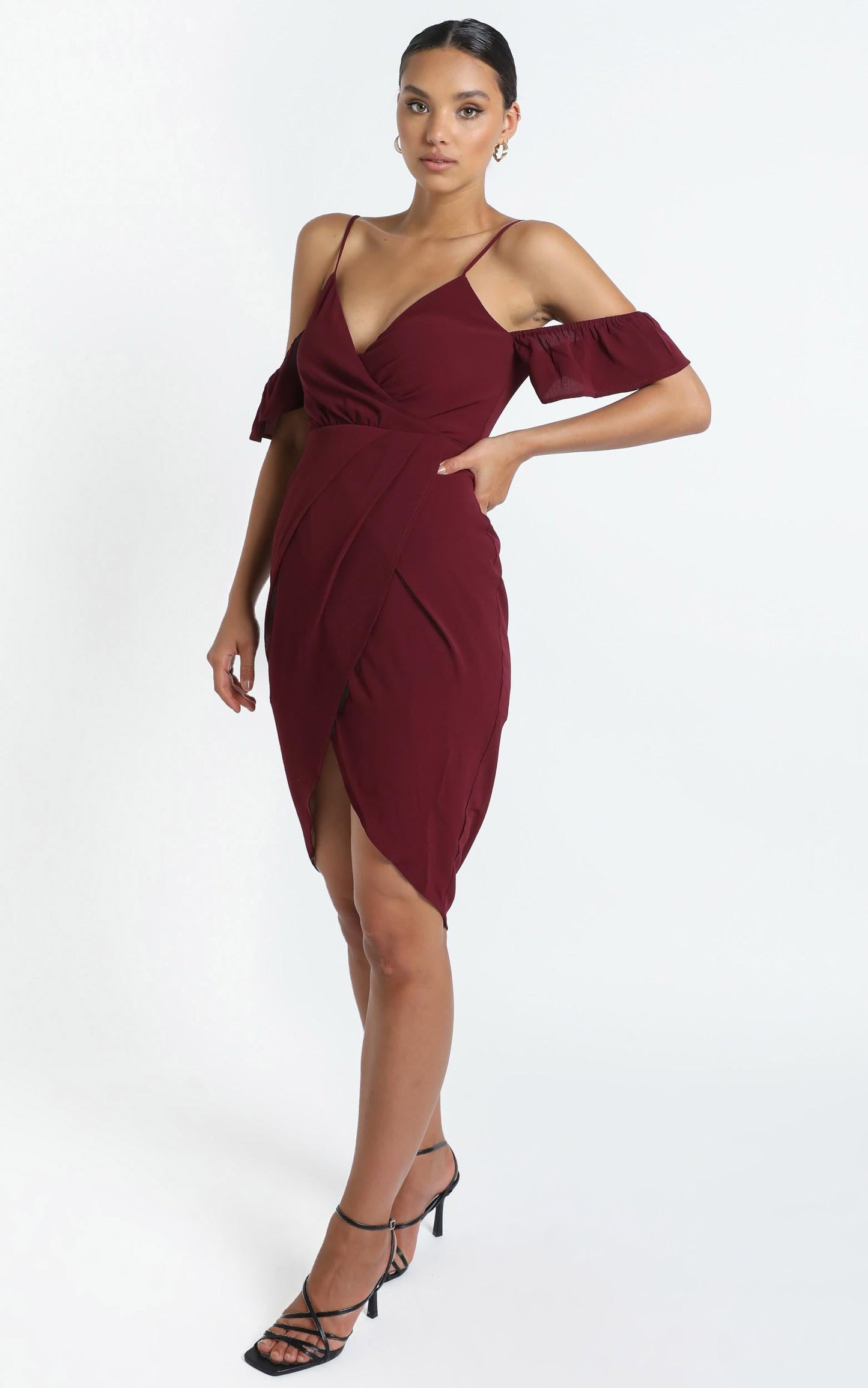 A Fair Go Dress In Wine