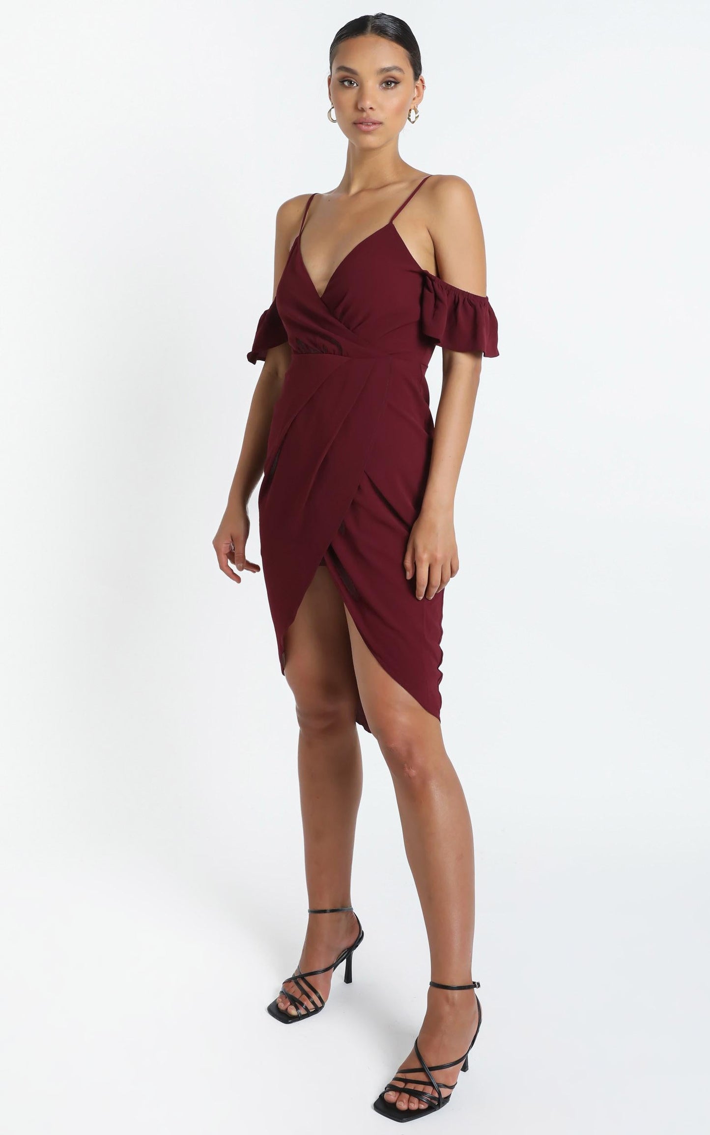 A Fair Go Dress In Wine