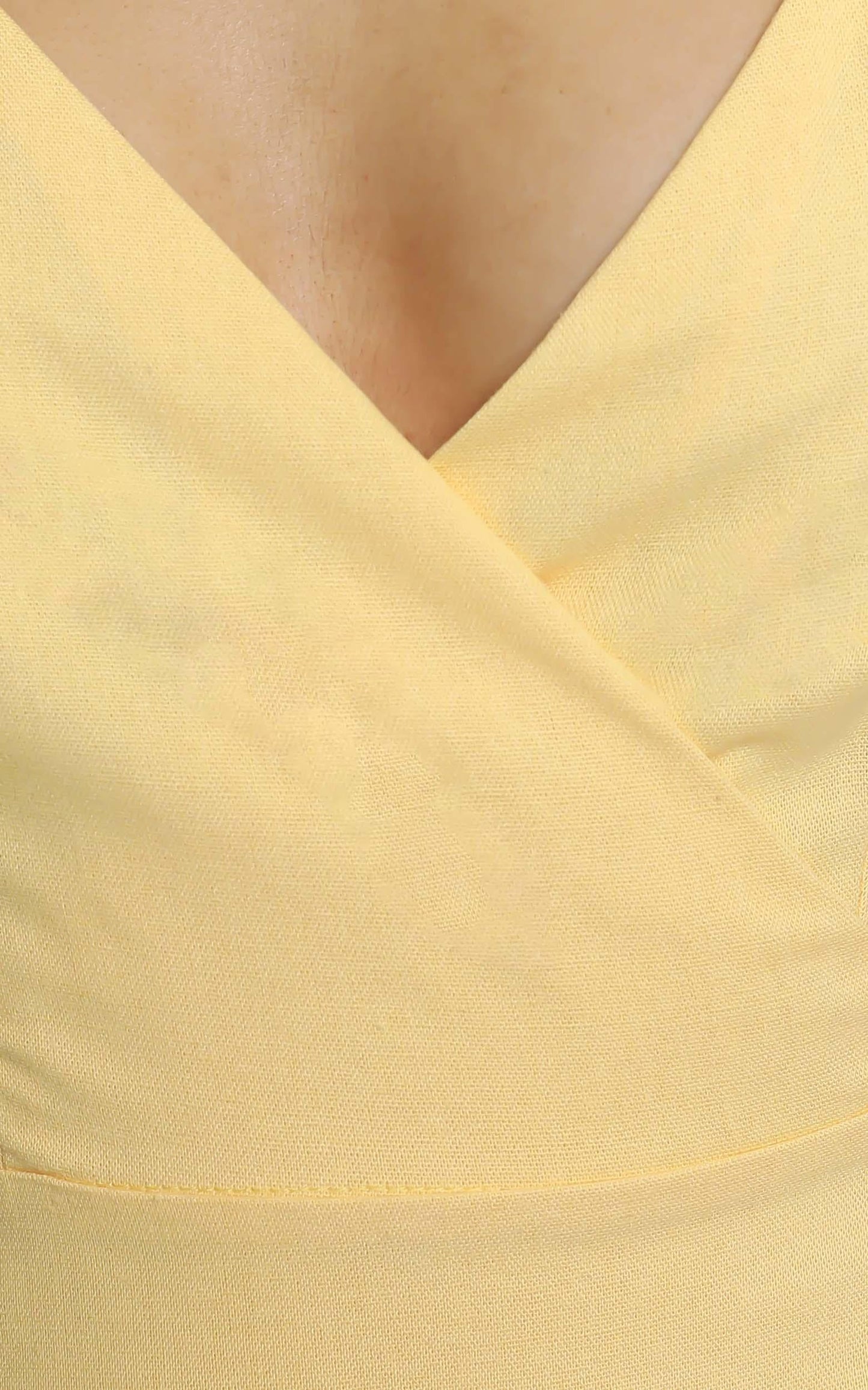 Whisper it Dress in Lemon Linen Look