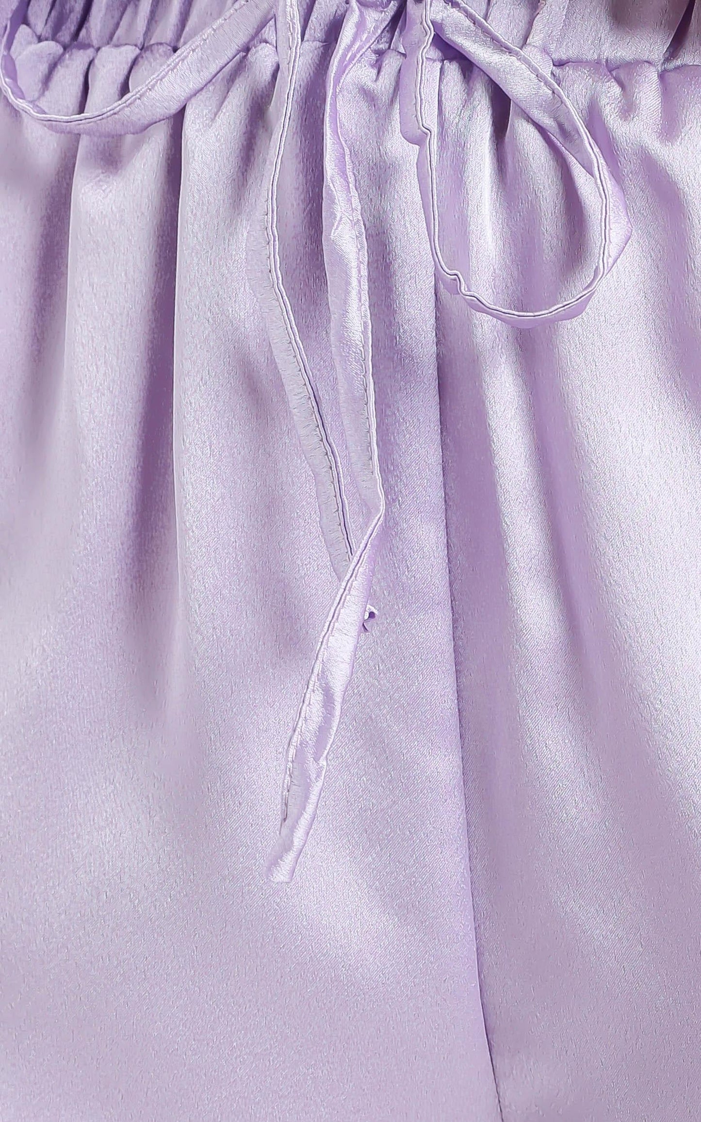 Sleep All Day Shorts in Lilac Satin