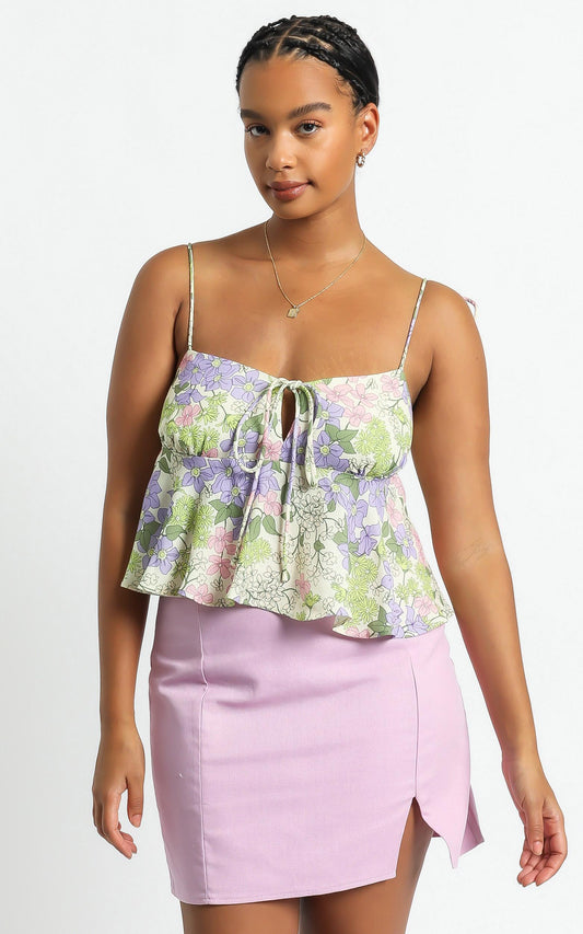 Aint No Sweetie Top in Garden Floral