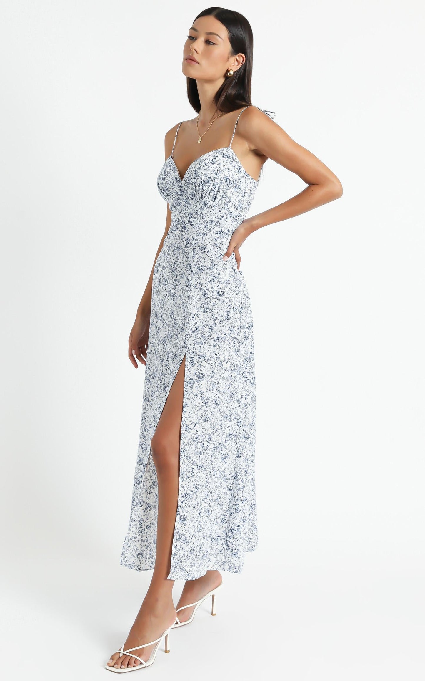Groove On Dress in Blue Floral