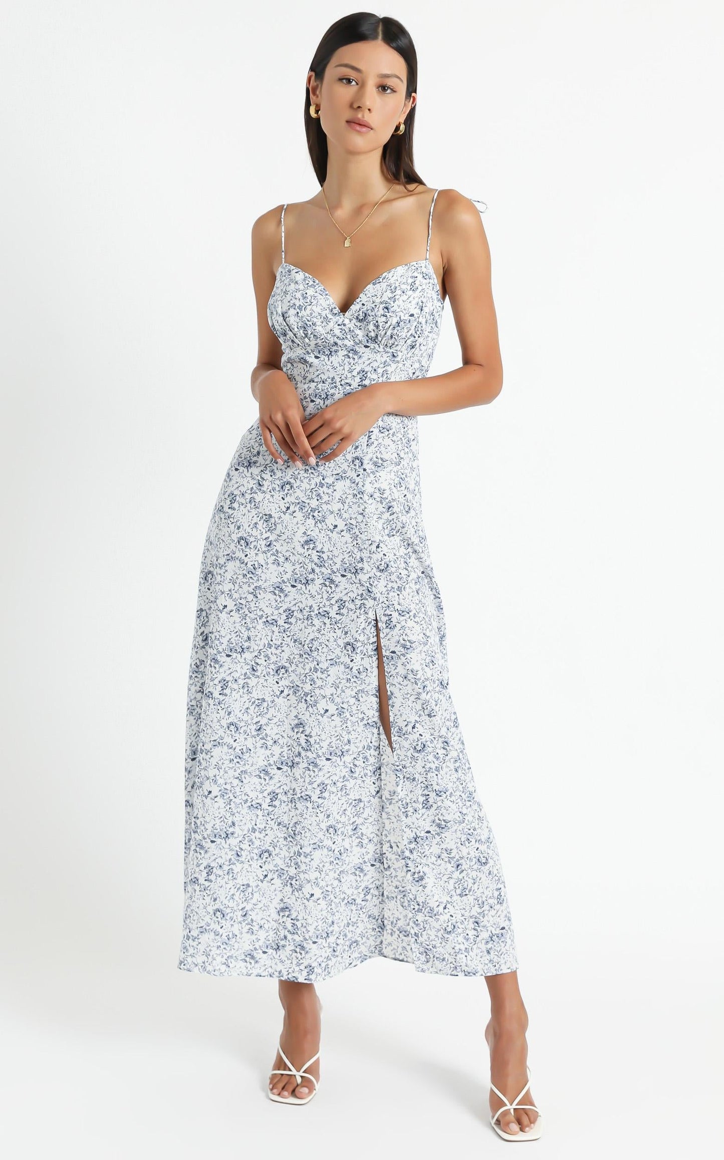 Groove On Dress in Blue Floral
