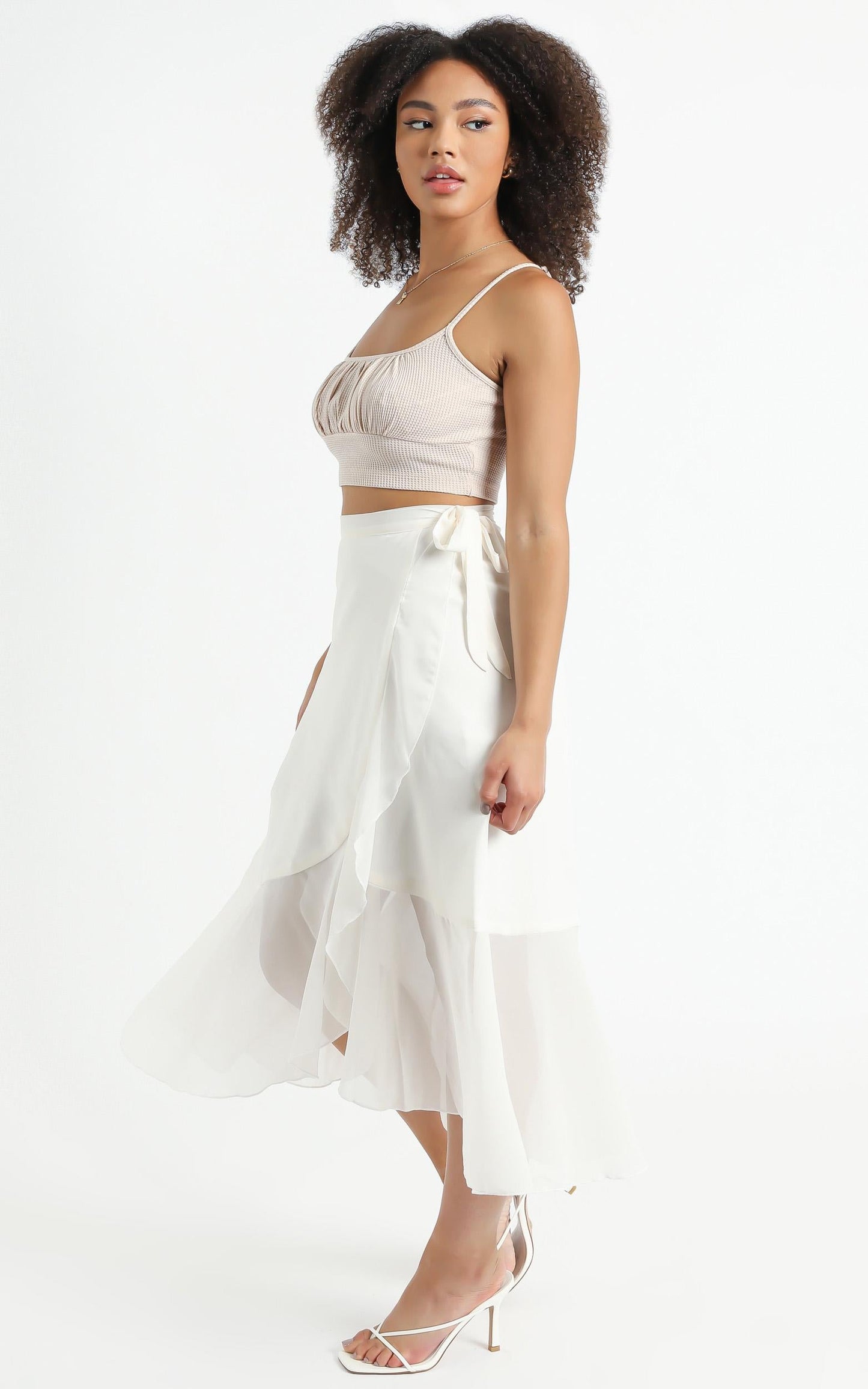 Add To The Mix Skirt in White