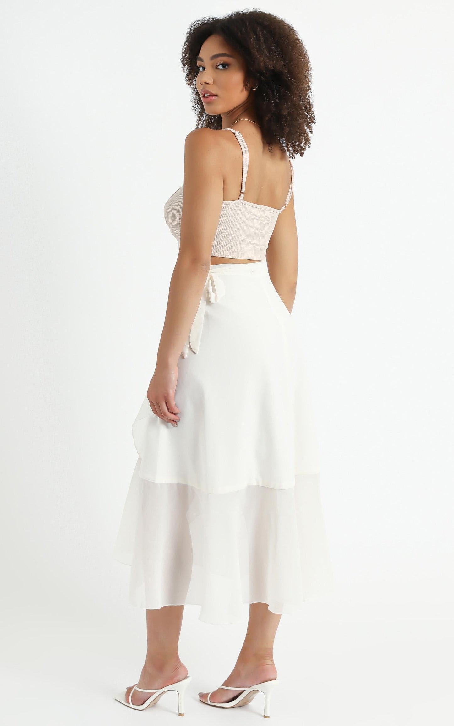 Add To The Mix Skirt in White