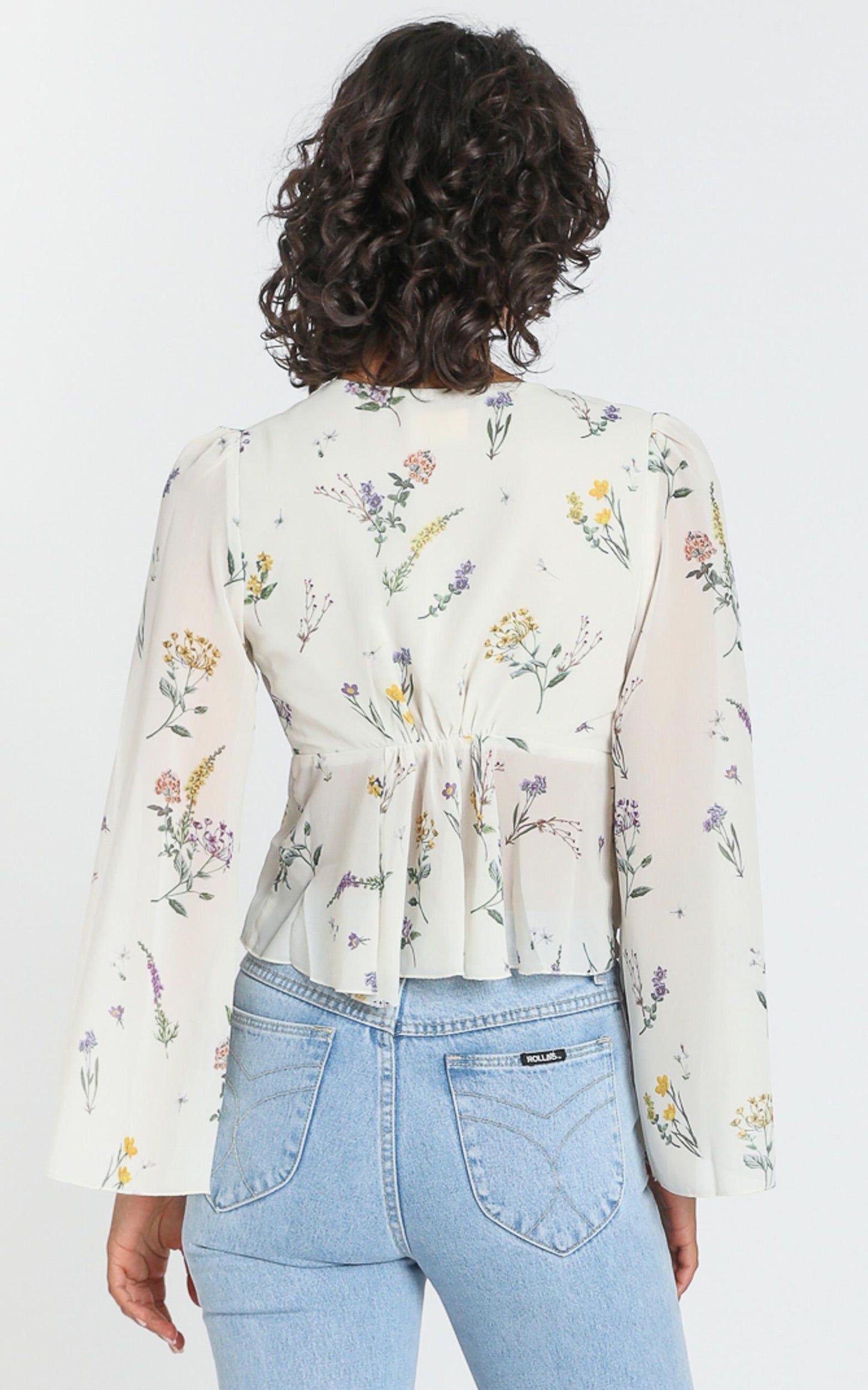 Dance It Out Top in Botanical Floral