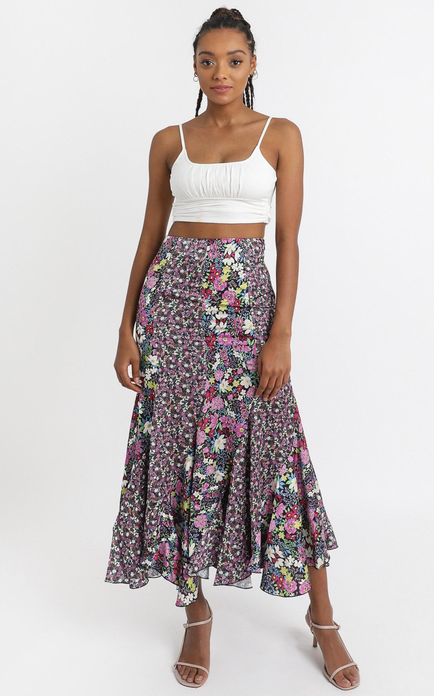 A Fool For You Skirt in Forest Floral