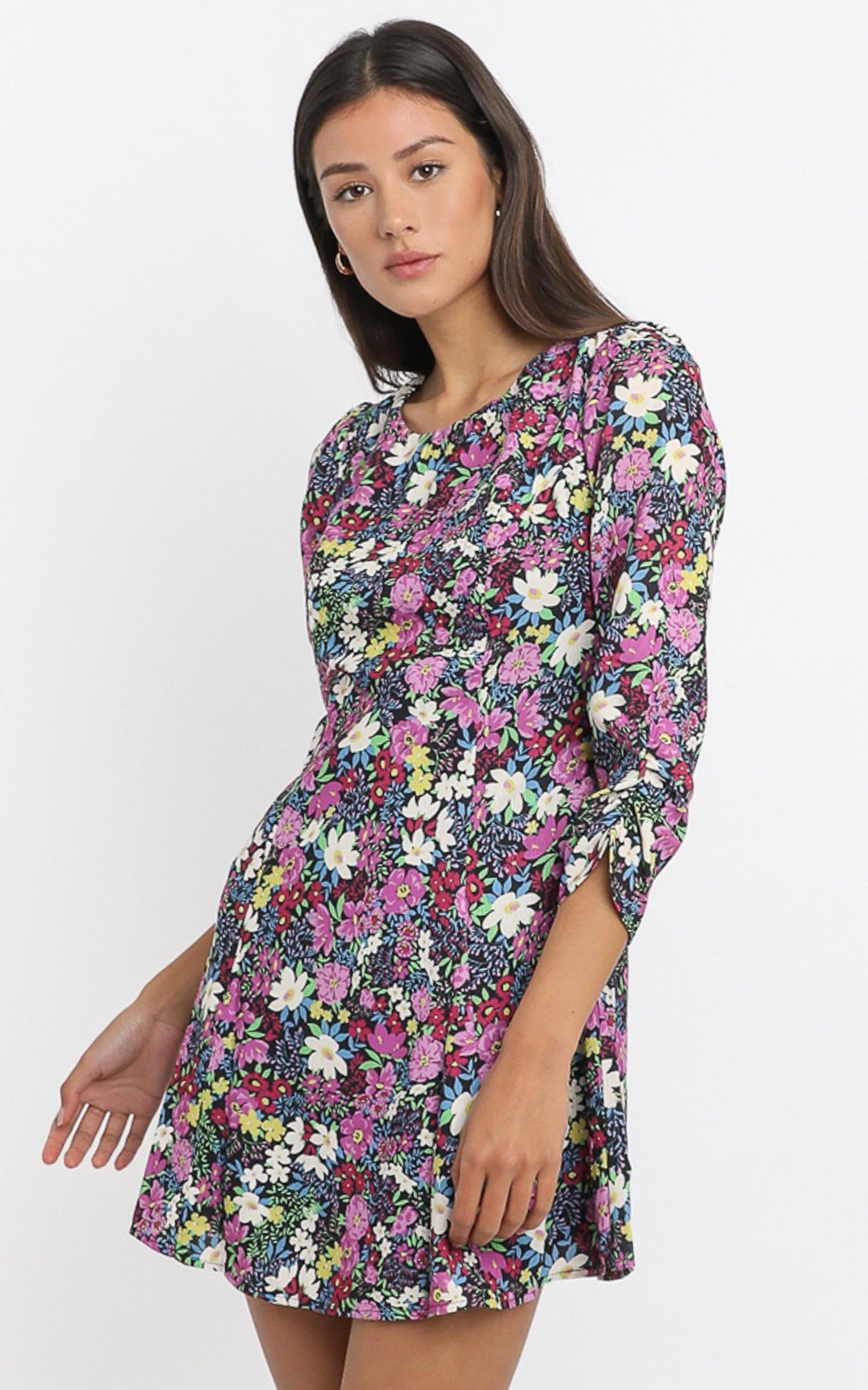 Nessi Mini Dress in Forest Floral