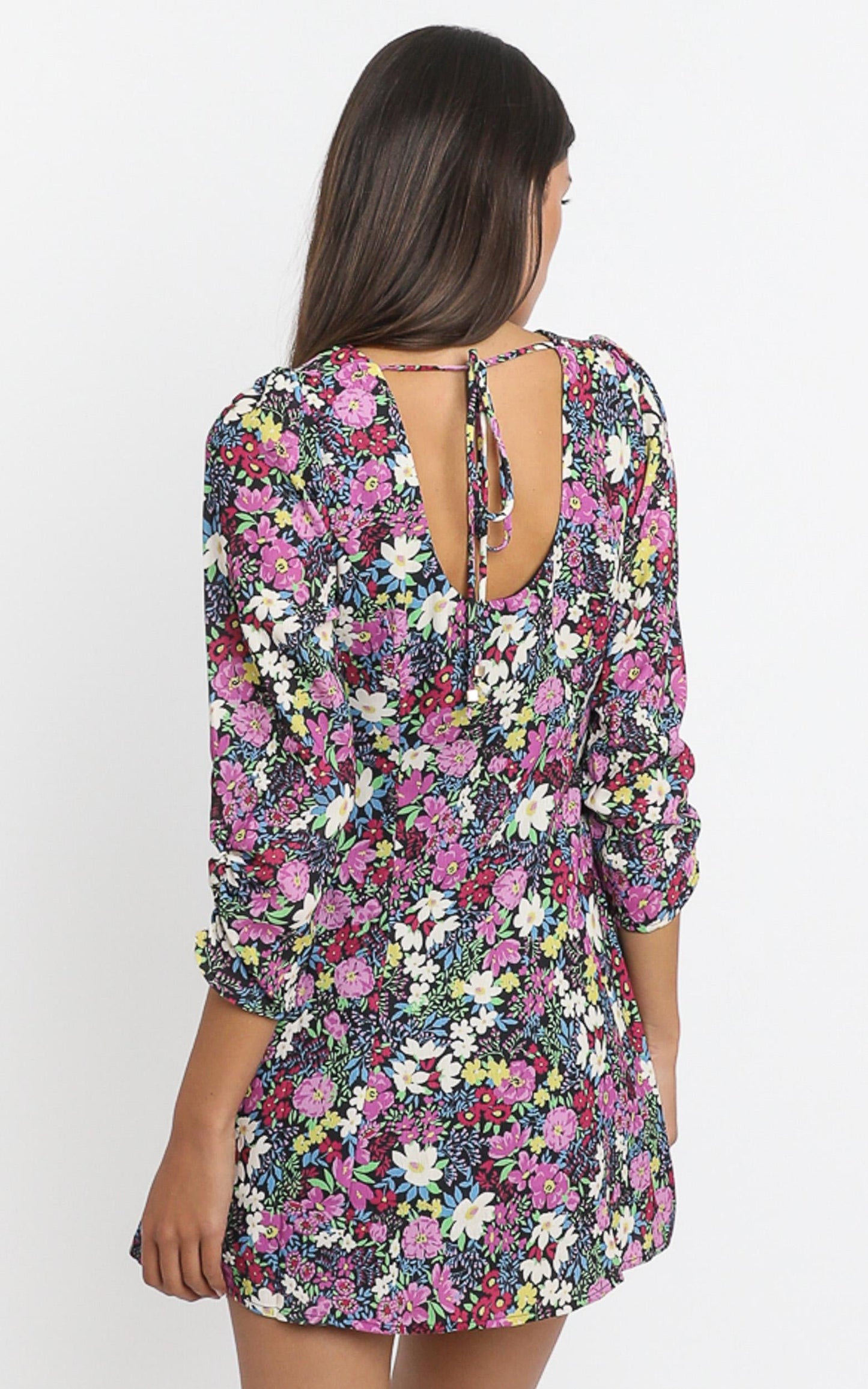 Nessi Mini Dress in Forest Floral