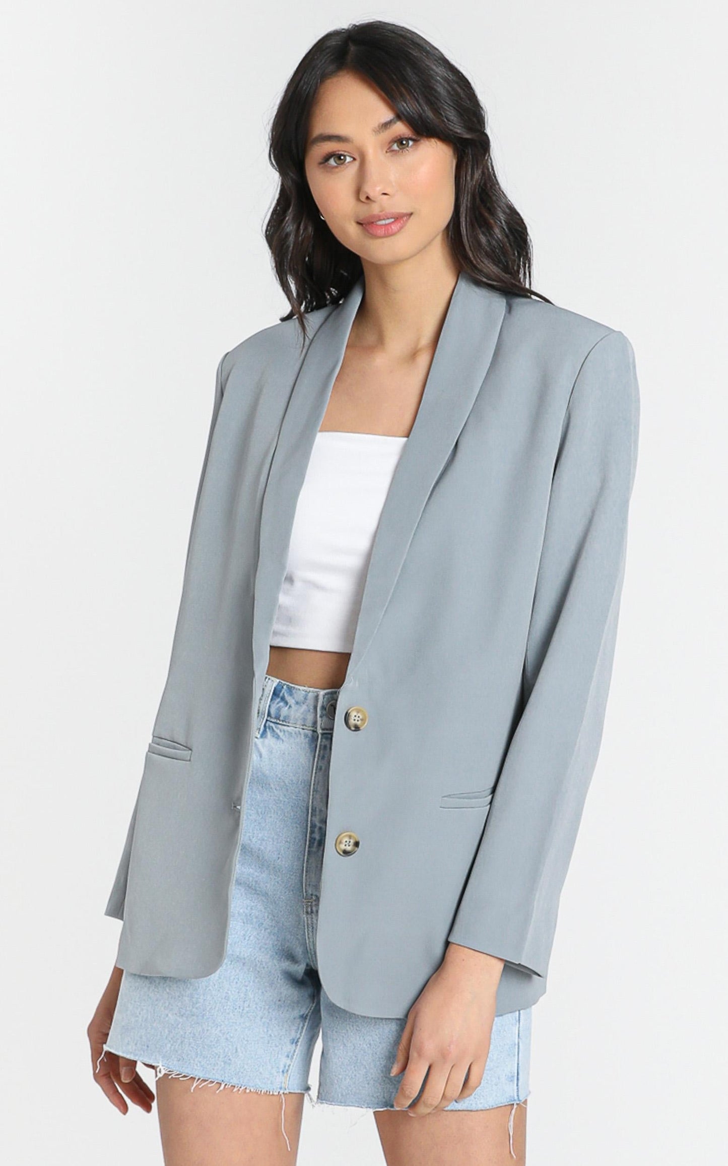 Miss Universe Blazer in Slate