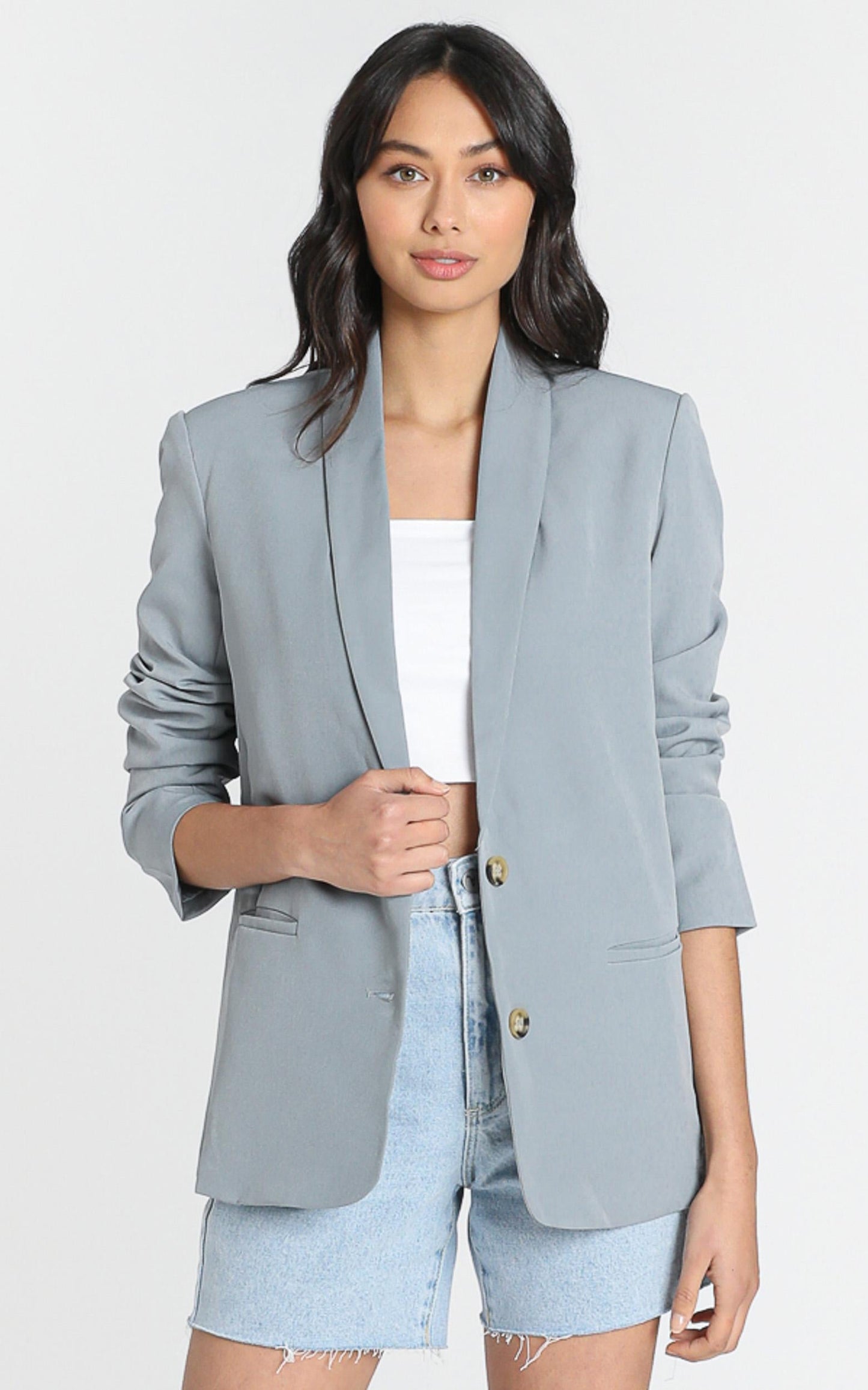 Miss Universe Blazer in Slate