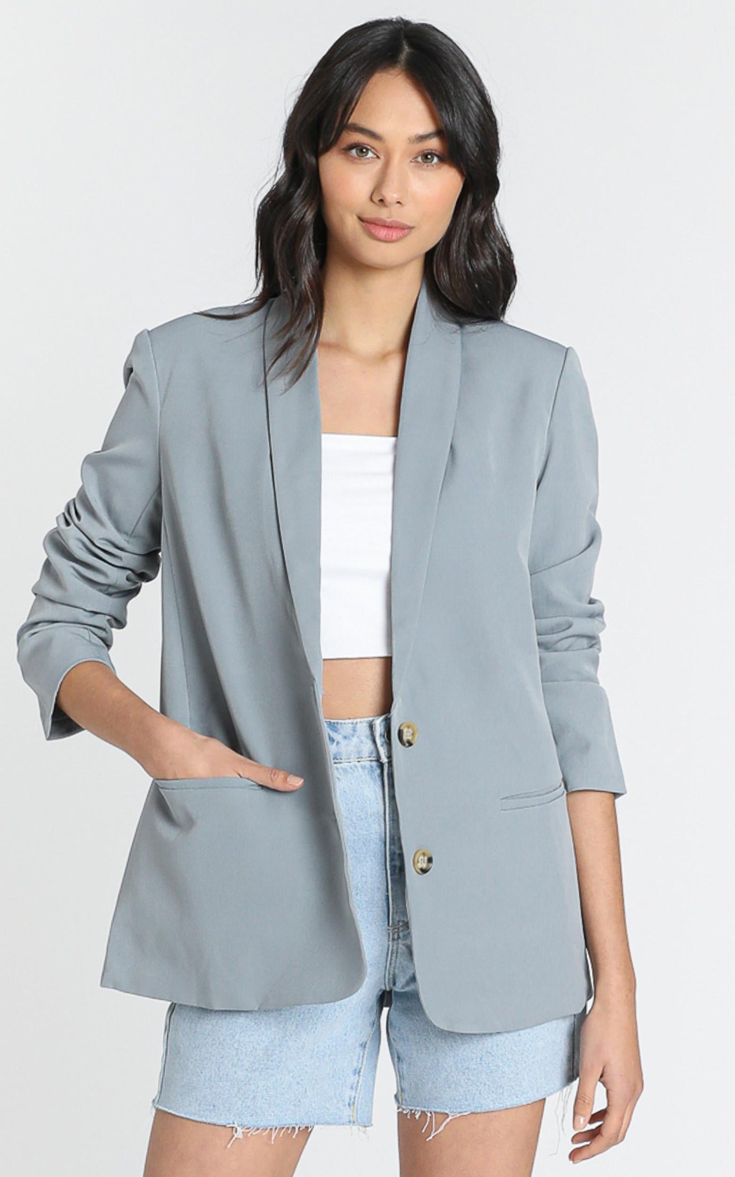 Miss Universe Blazer in Slate