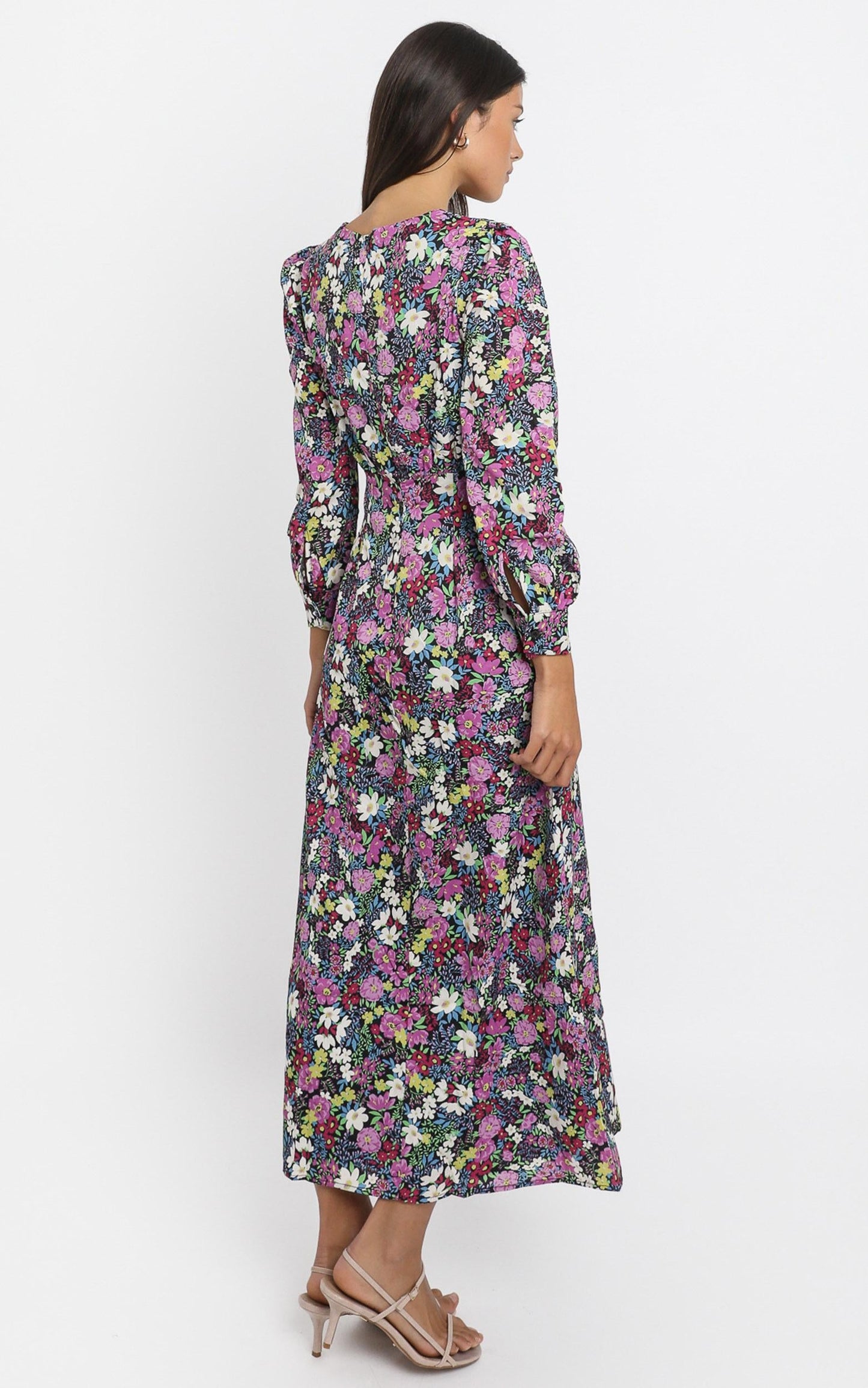 Darcy Midi Dress in Forest Floral