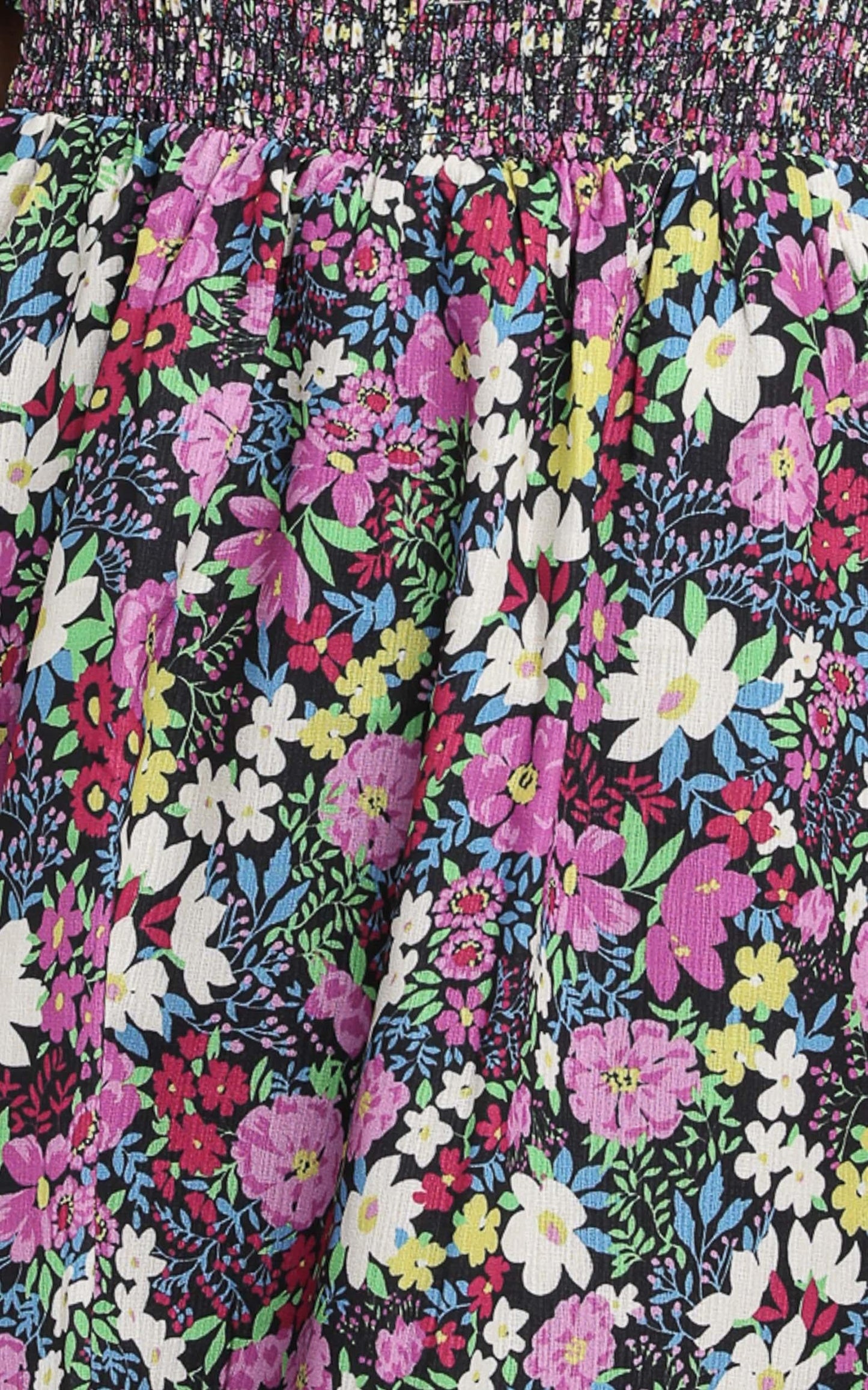Phoebe Ruched Mini Dress in Forest Floral
