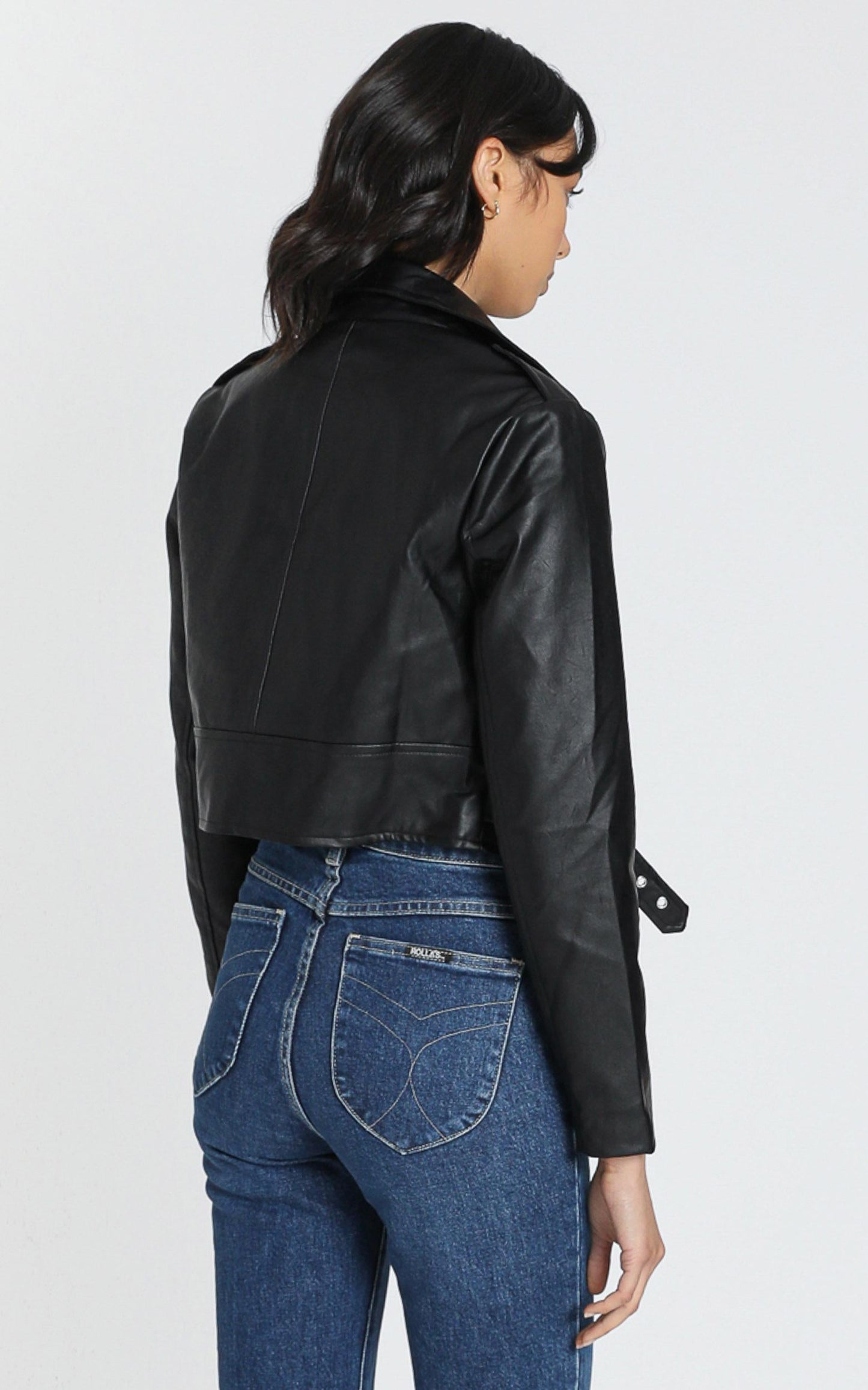 Arrow Jacket in Black Leatherette