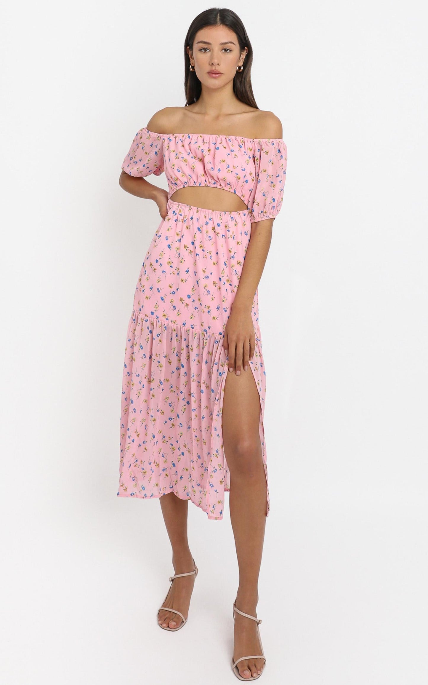 Saint Tropez Dress in Pink Floral