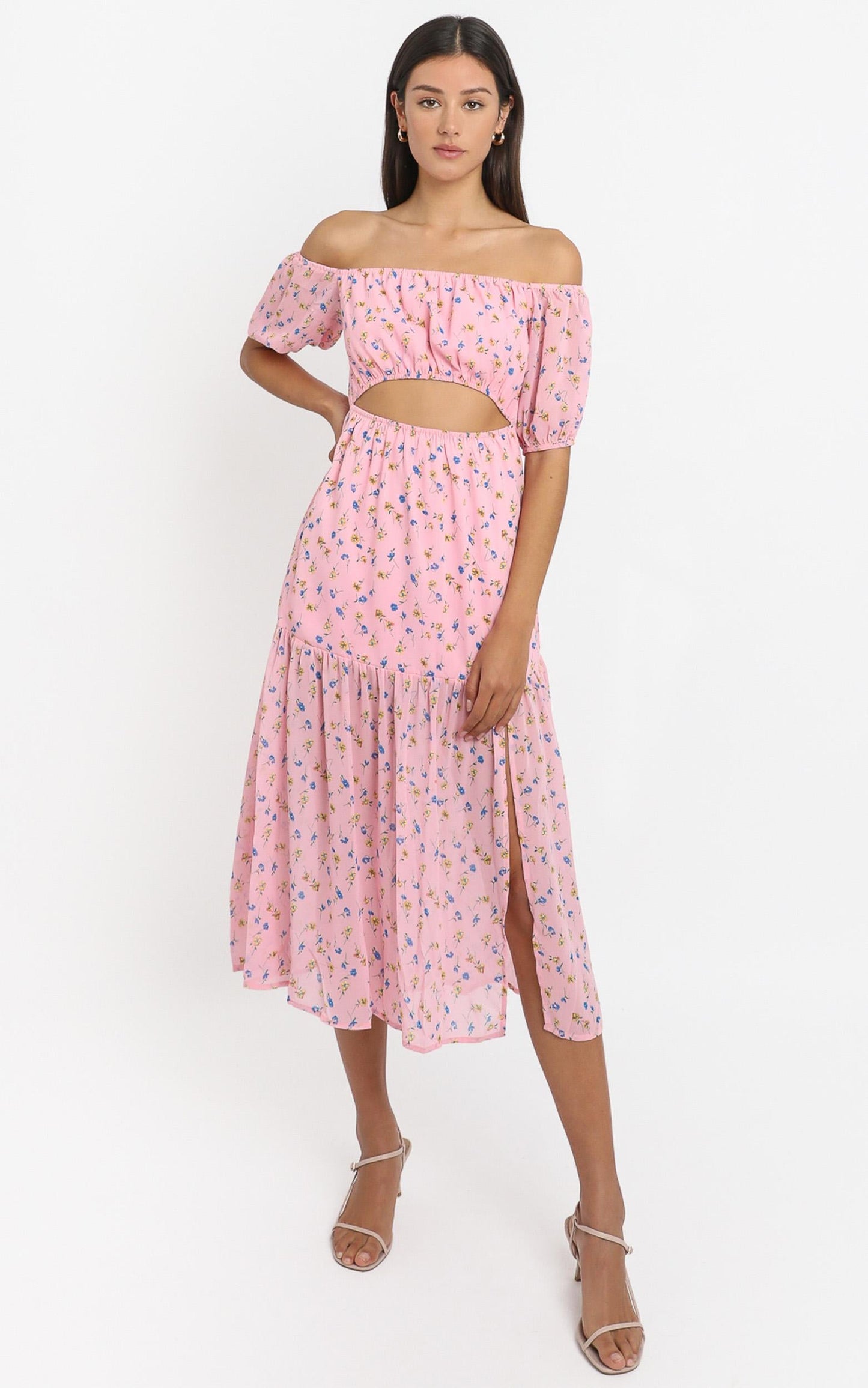 Saint Tropez Dress in Pink Floral
