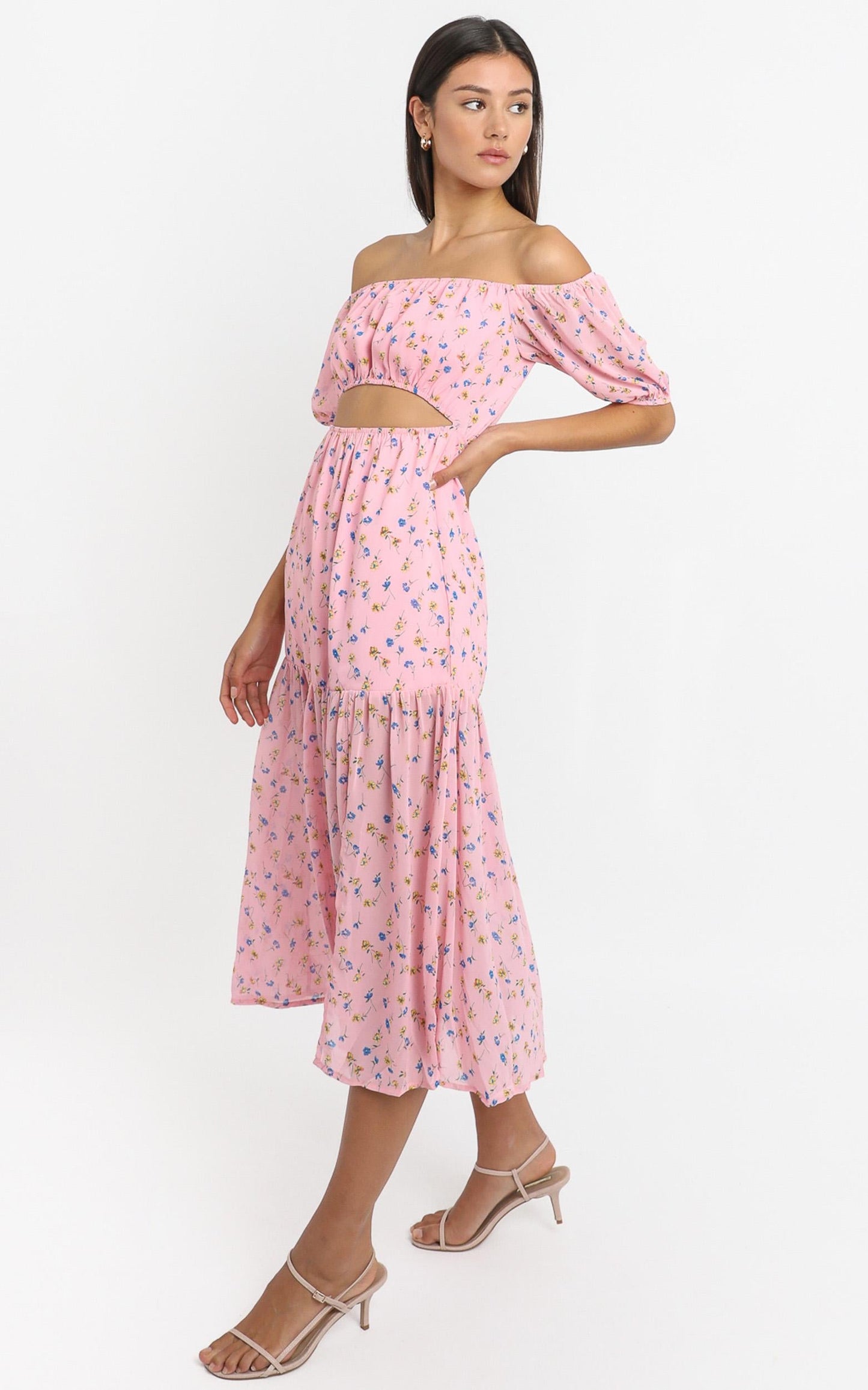 Saint Tropez Dress in Pink Floral