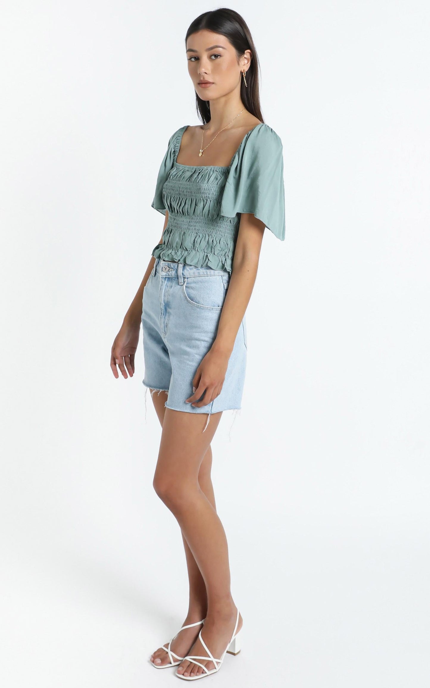 Jessalyn Top in Sage