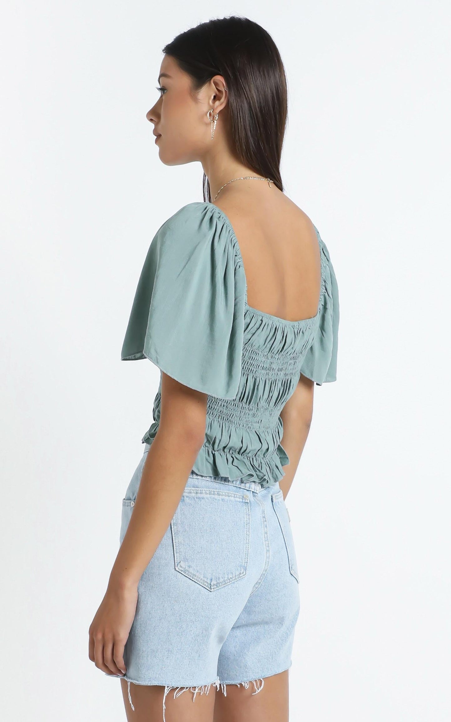Jessalyn Top in Sage