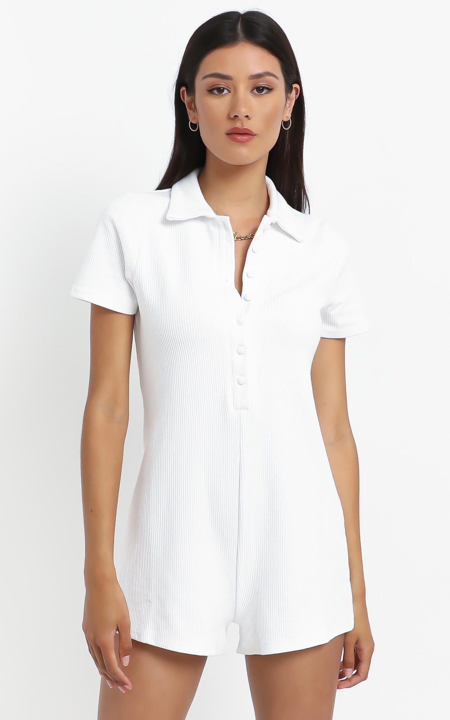Olivette Playsuit in White