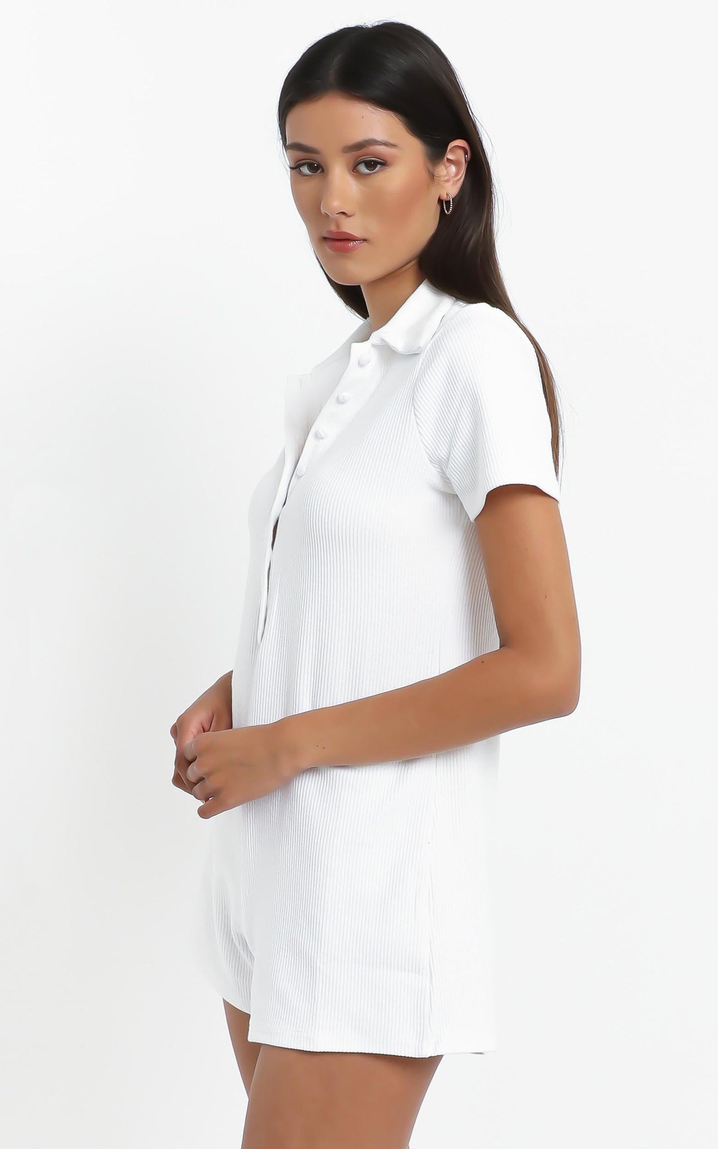 Olivette Playsuit in White