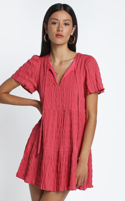 Serra Dress in Watermelon