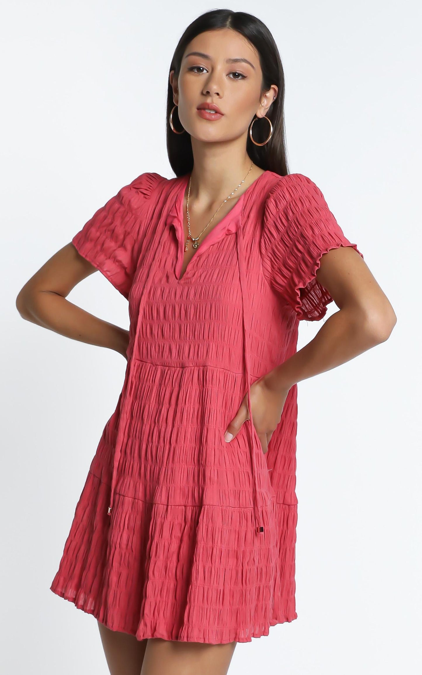 Serra Dress in Watermelon
