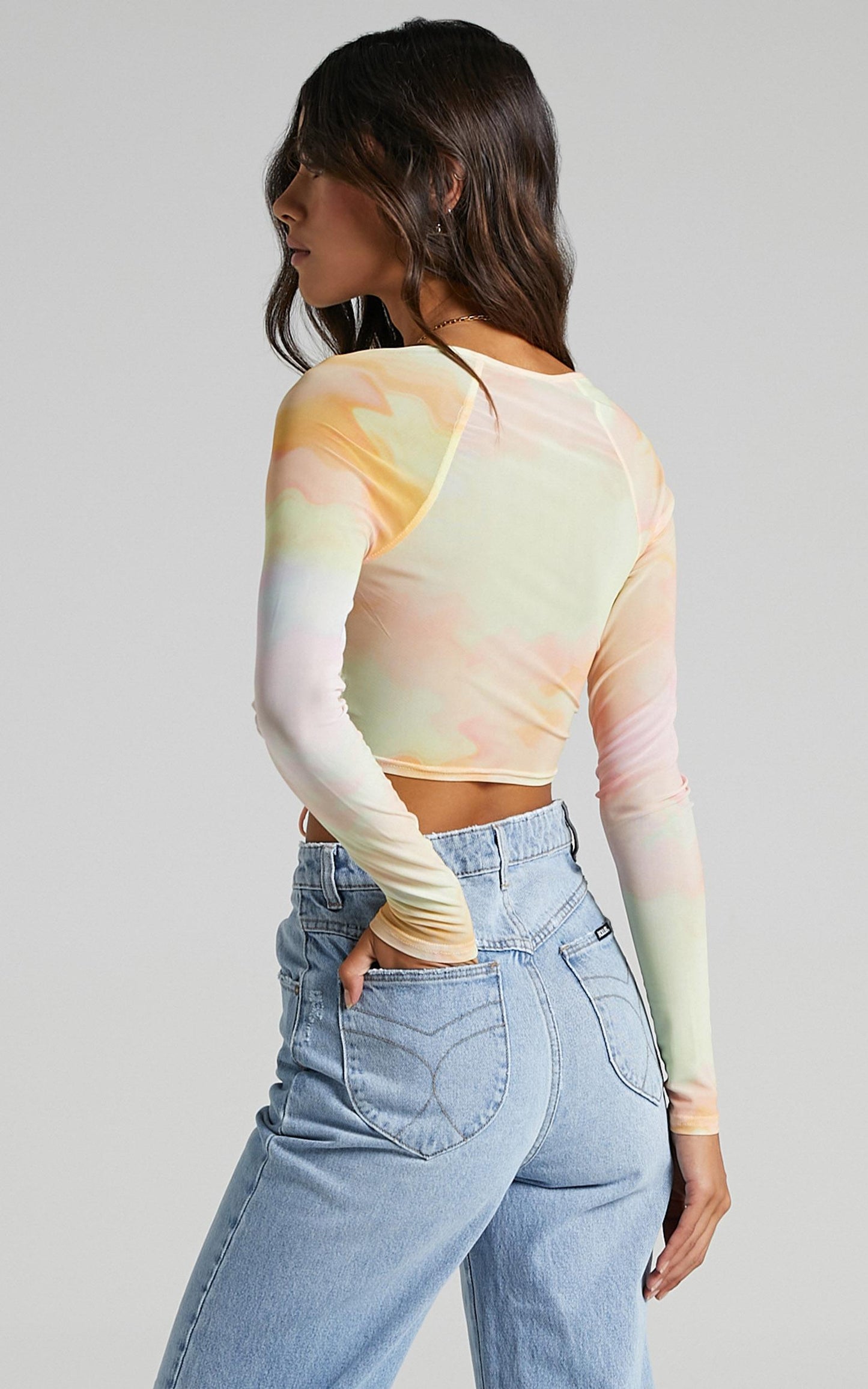Jupiter Top in Yellow Tie Dye