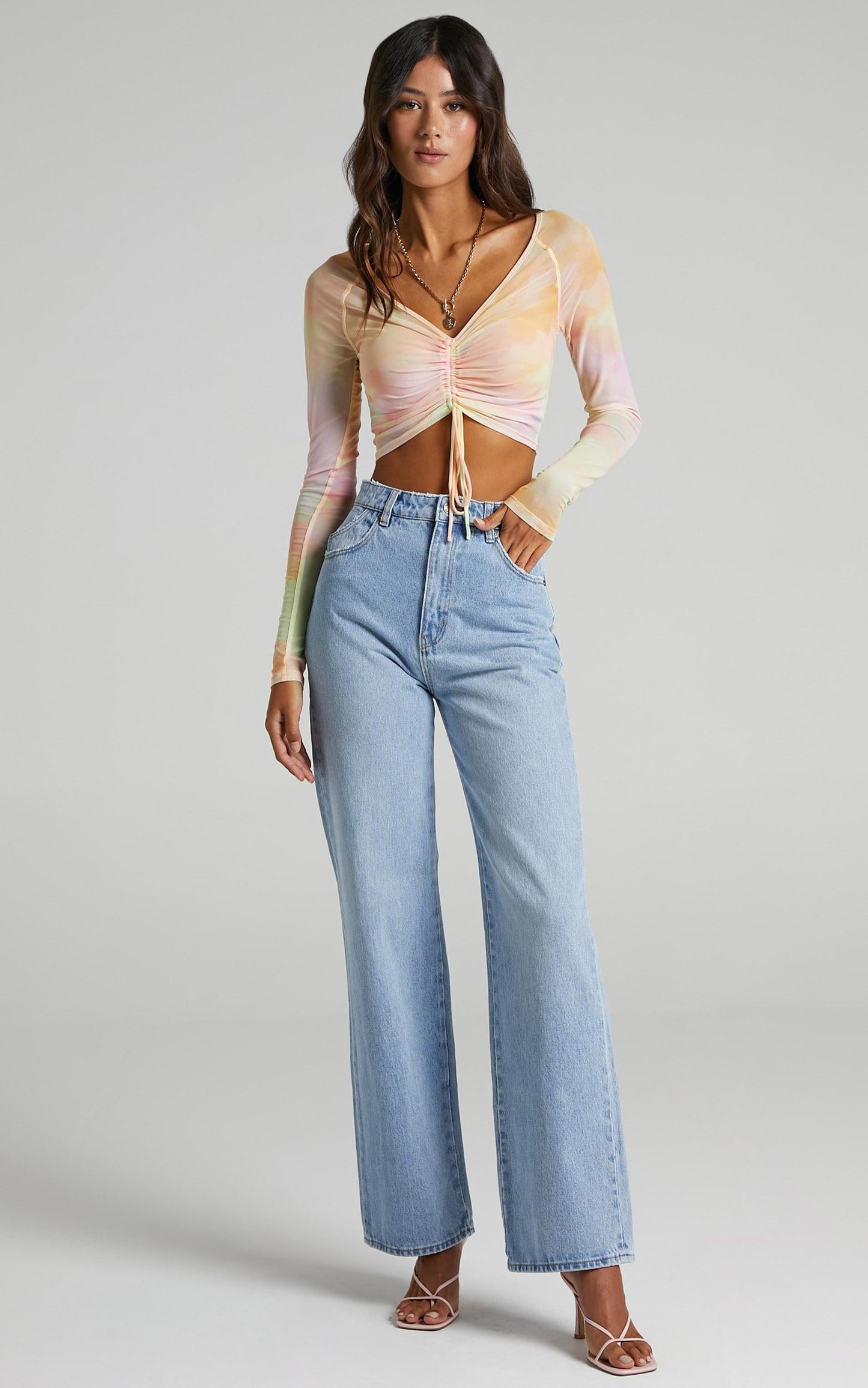 Jupiter Top in Yellow Tie Dye