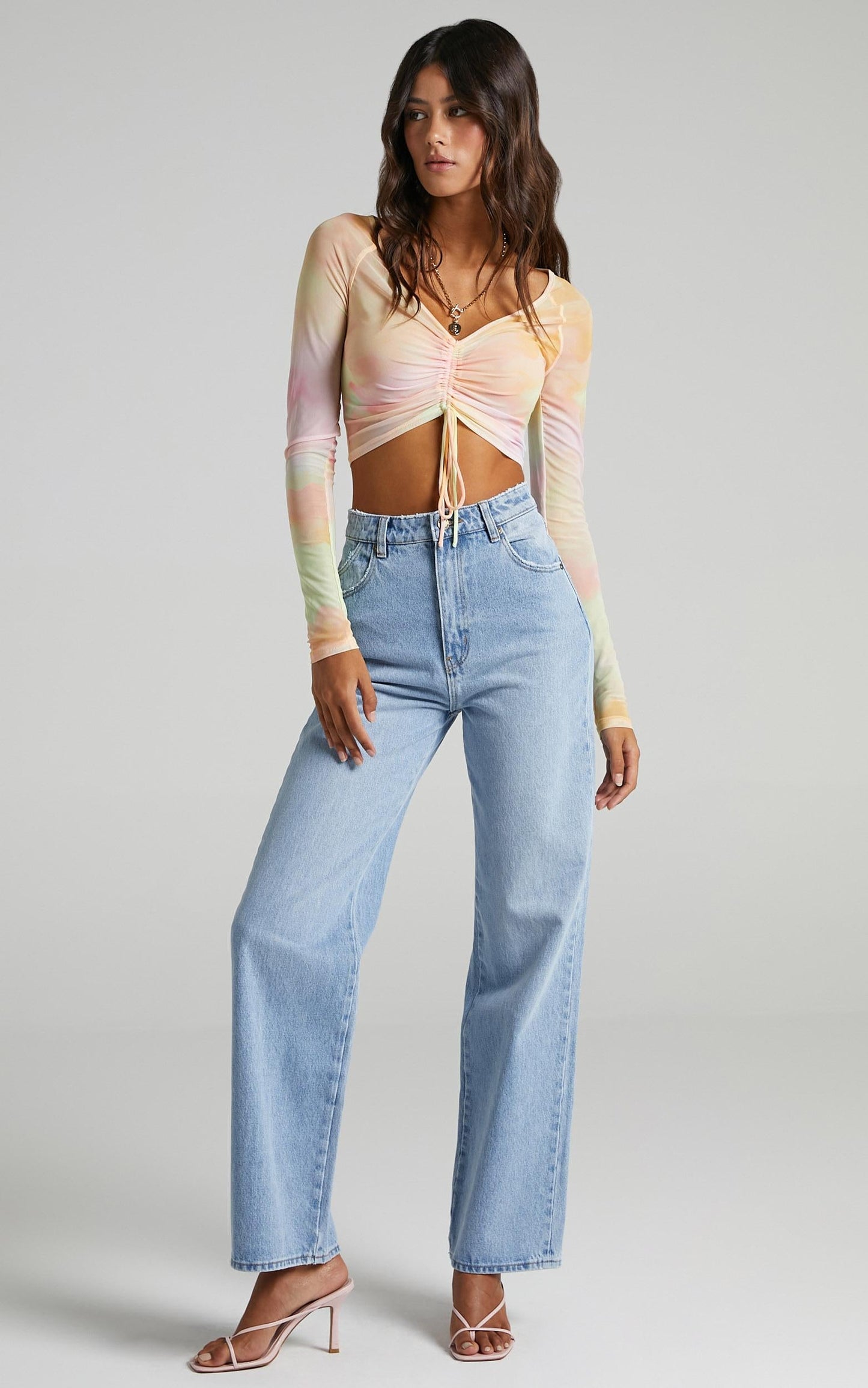 Jupiter Top in Yellow Tie Dye