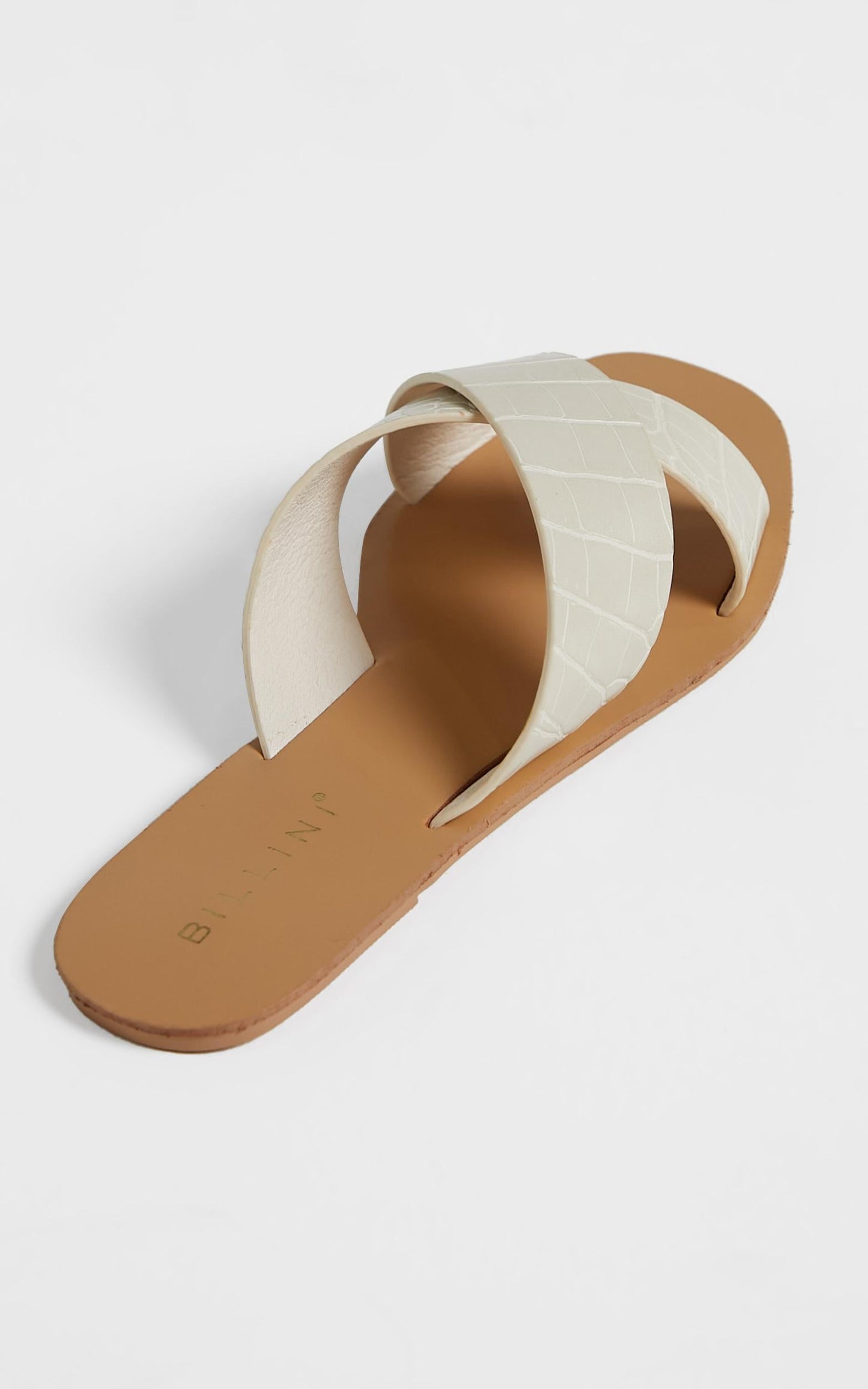 Billini - Hale Sandals in White Croc