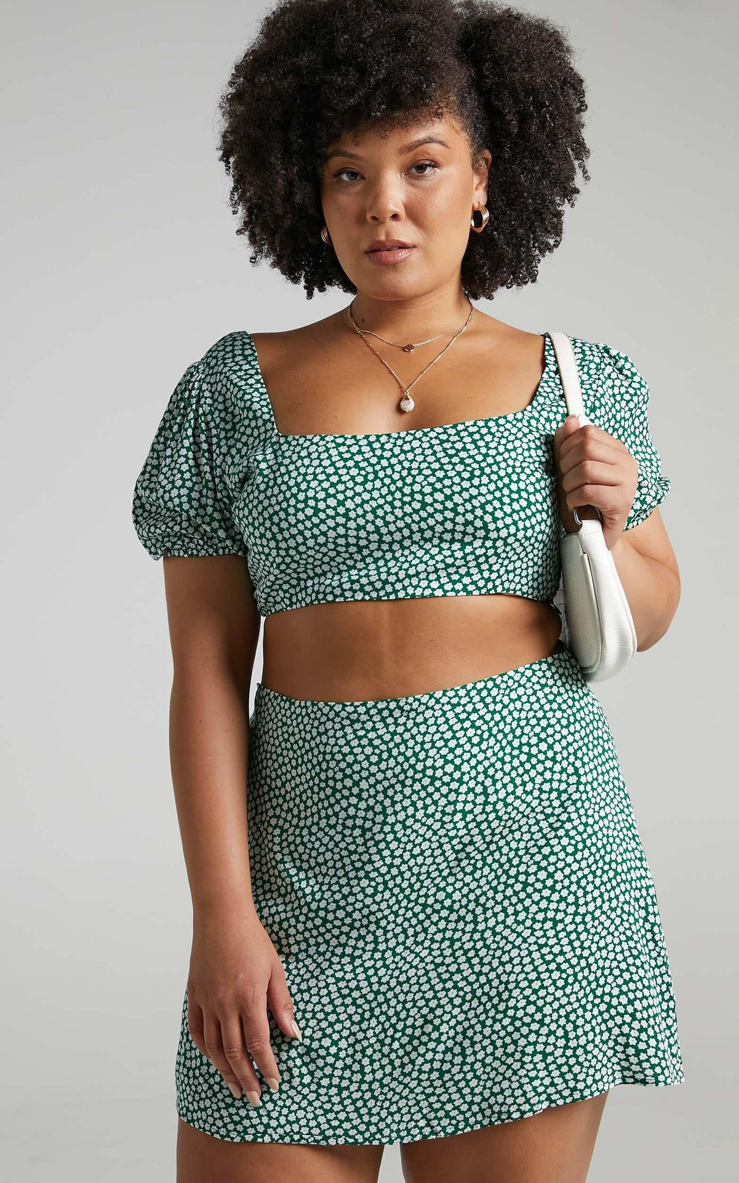 Are You Up To It Two Piece Set in Green Floral