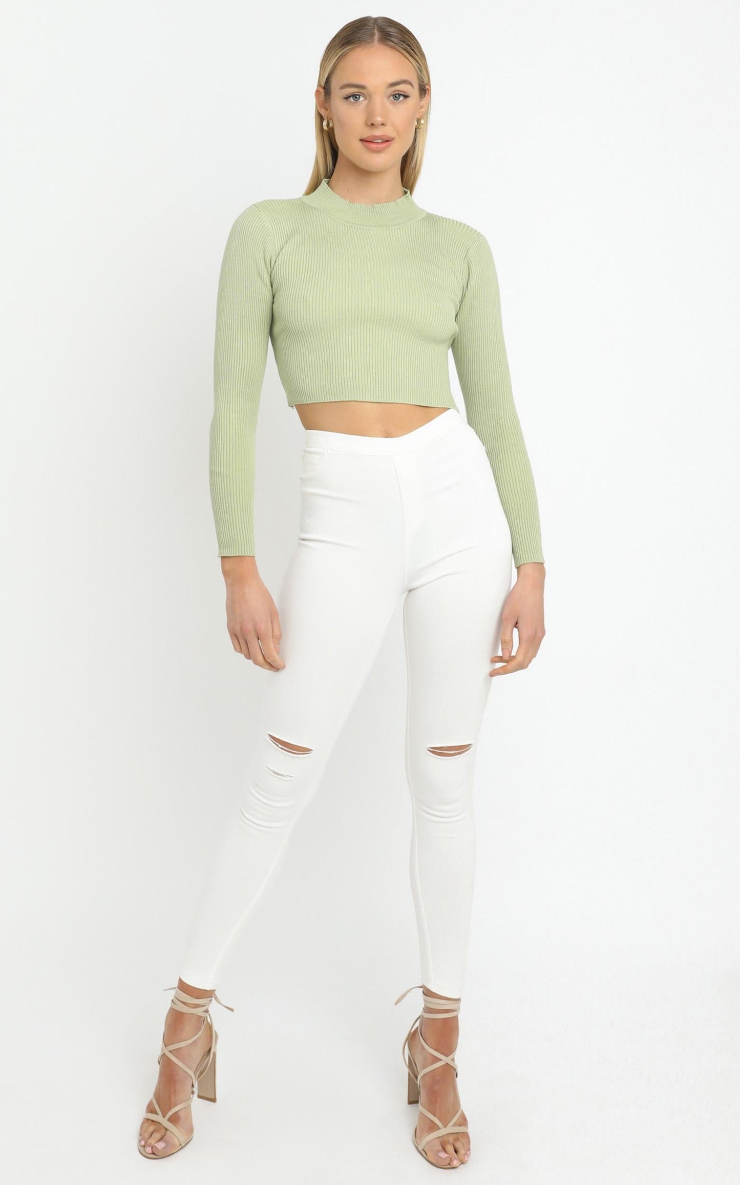 Portia Knit Top in Sage