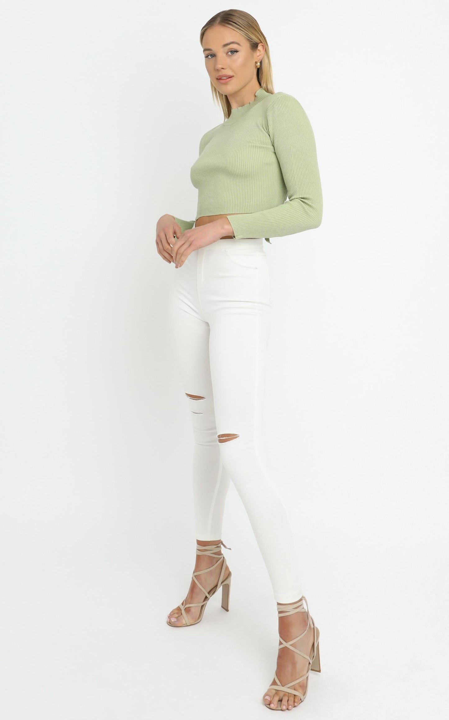 Portia Knit Top in Sage