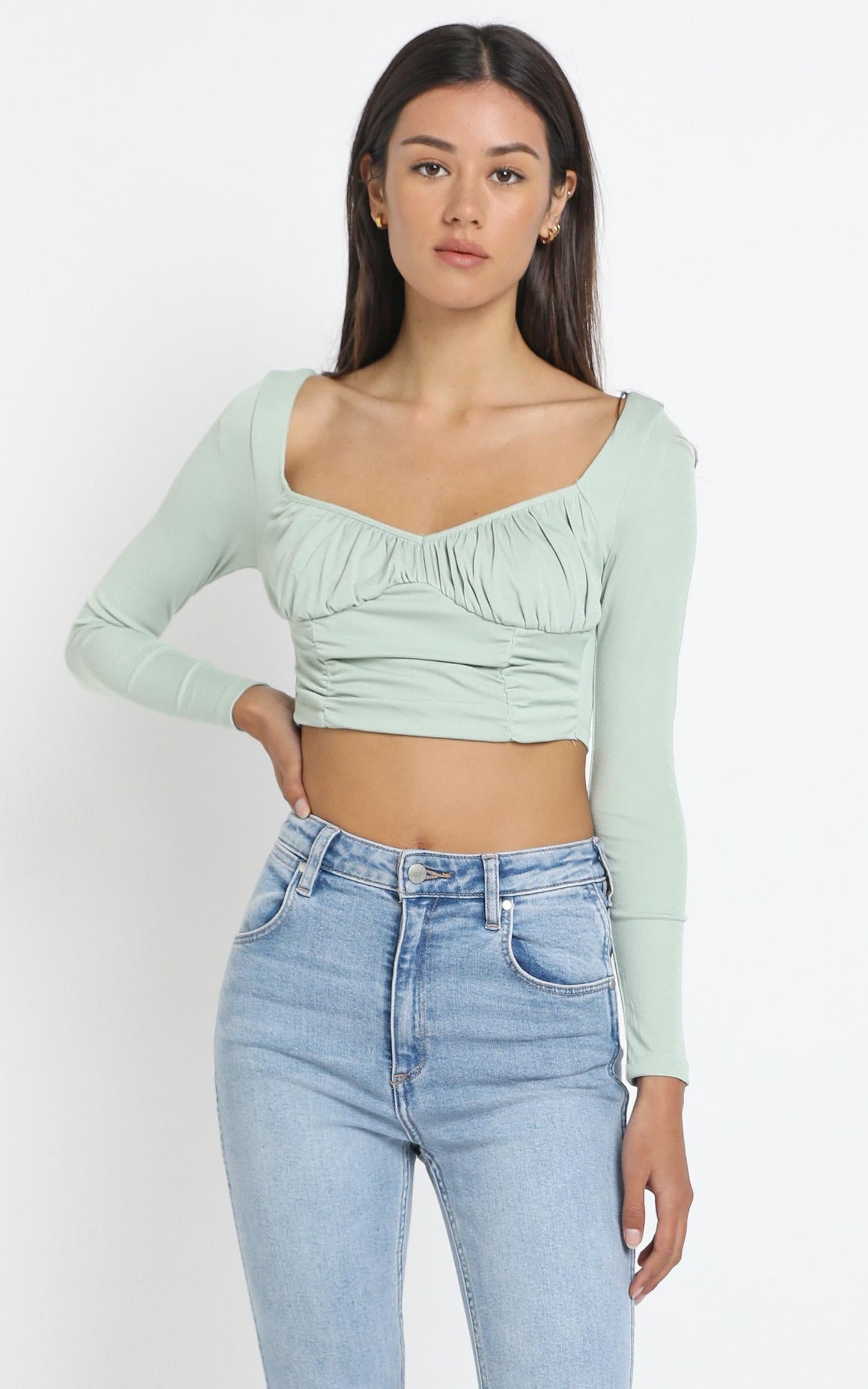 Luyu Top in Sage