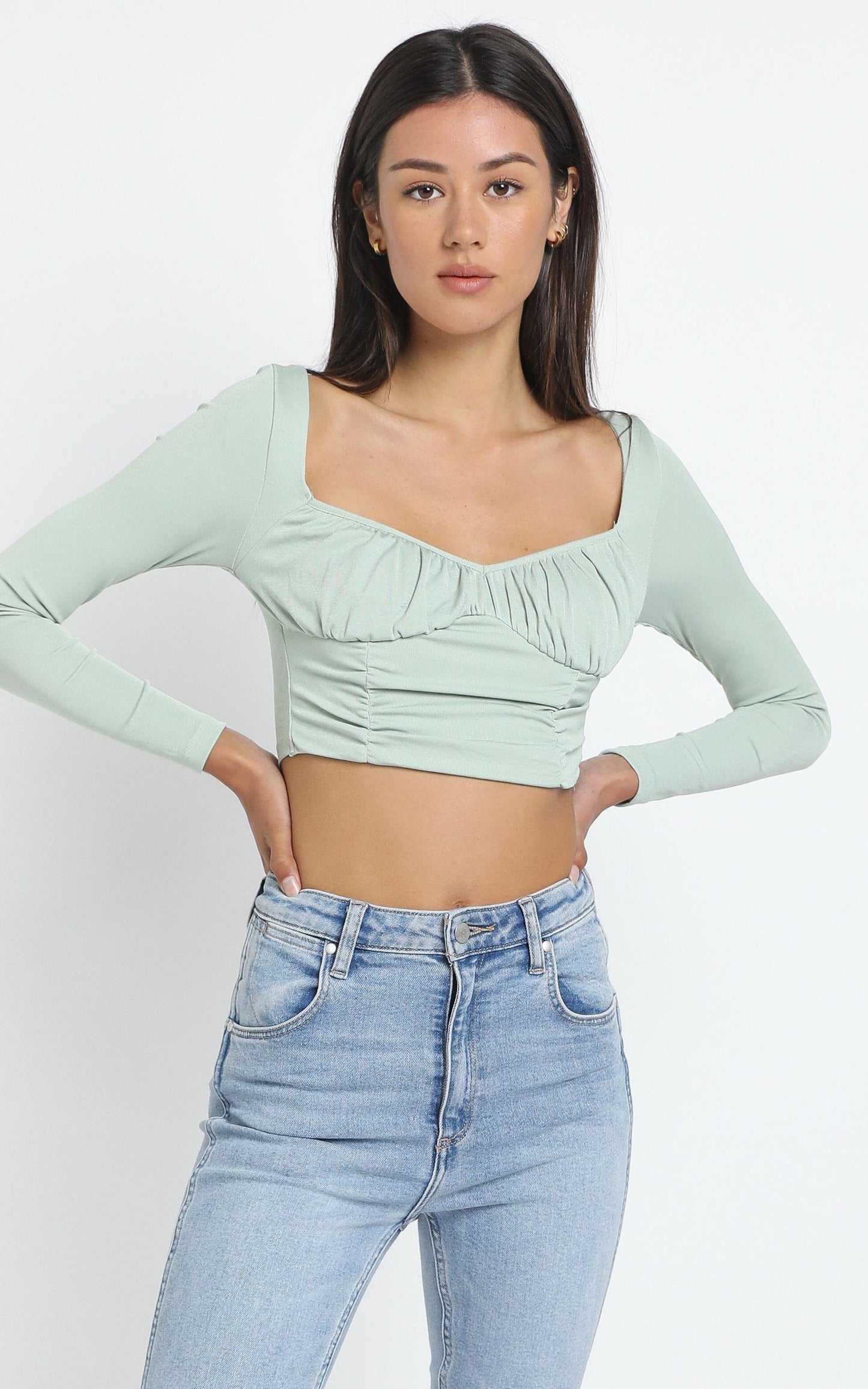 Luyu Top in Sage