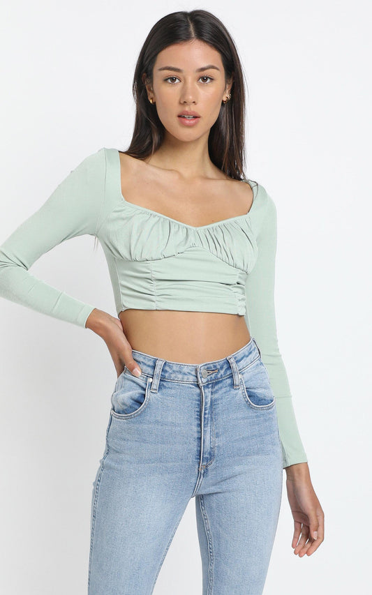 Luyu Top in Sage